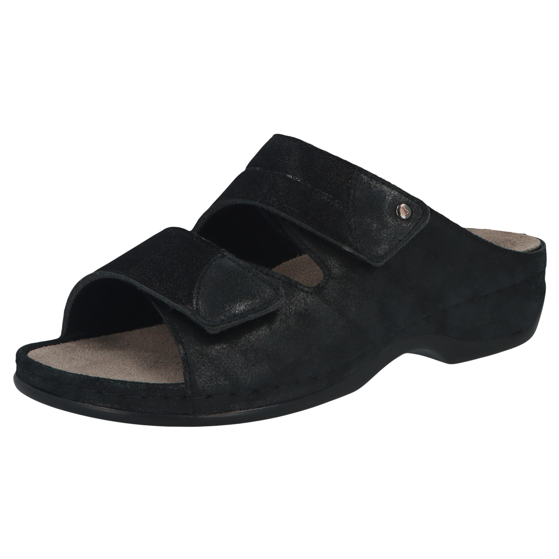 zenitschwarz Leder/Stretch