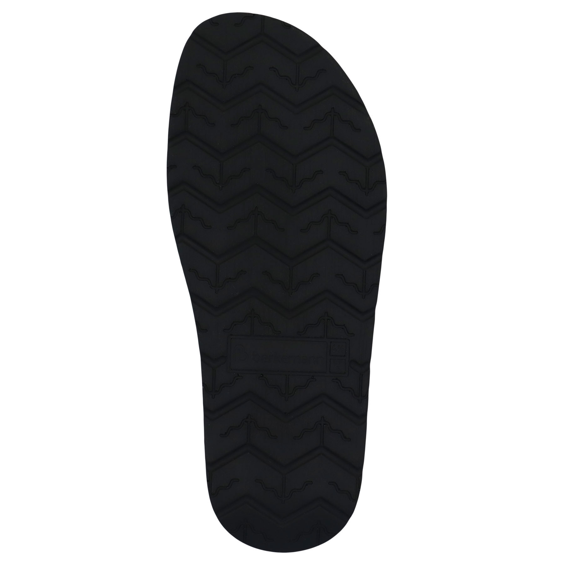 rote pantolette sohlenansicht