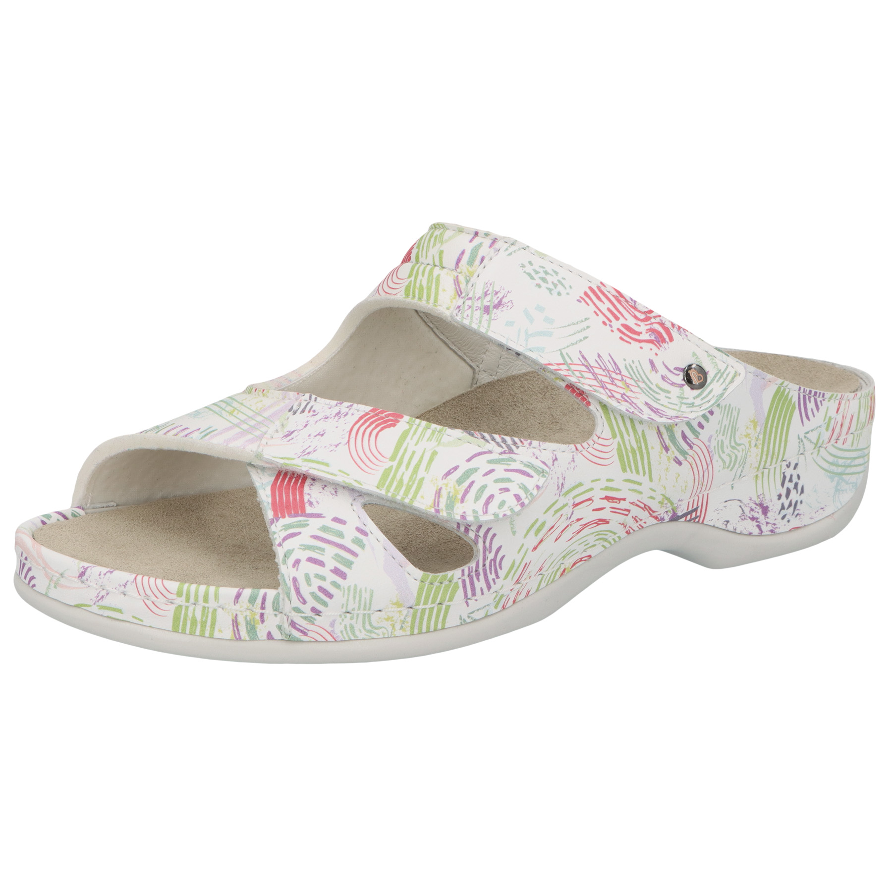 multicolor Leder/Print/Stretch