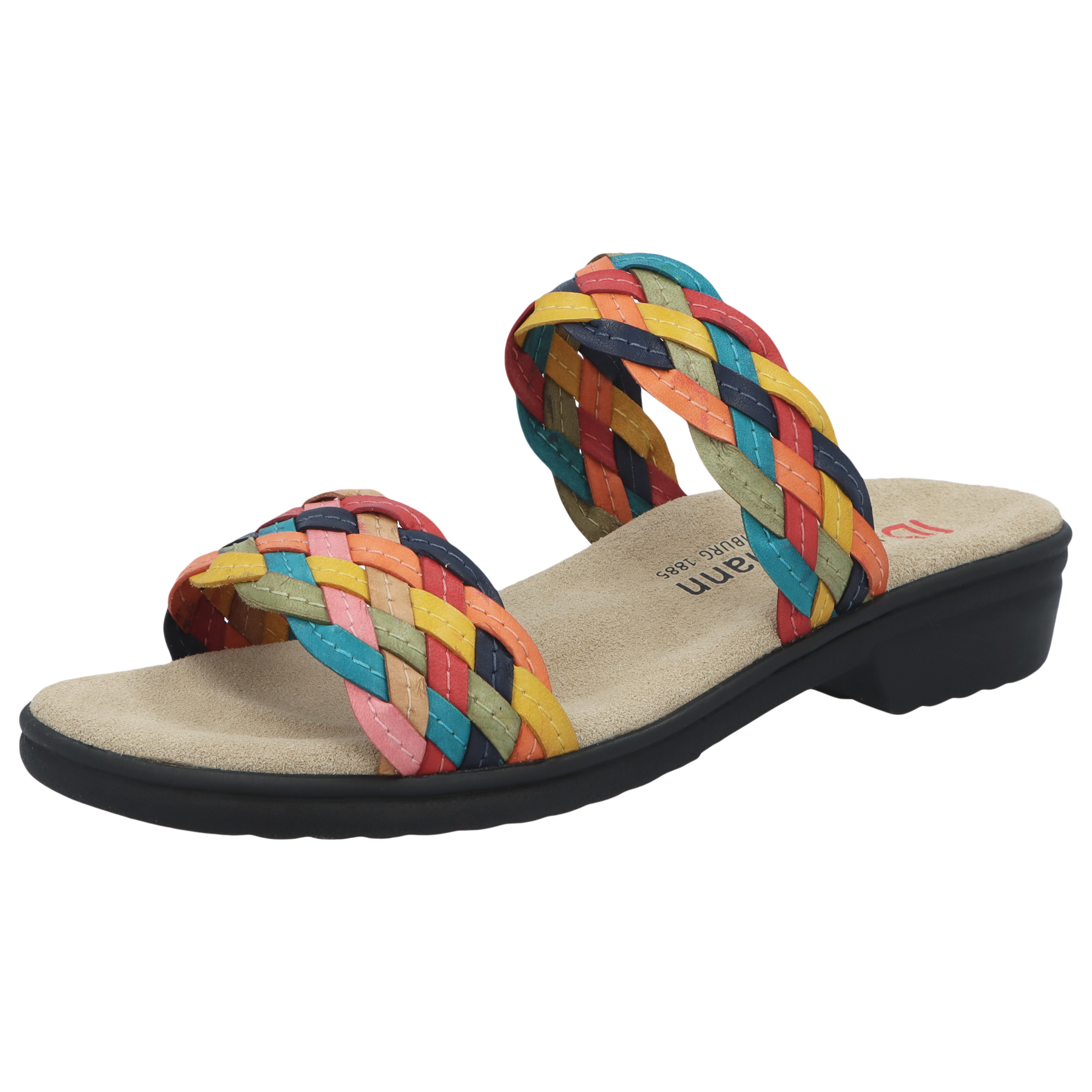 rote pantolette 3-4 ansicht