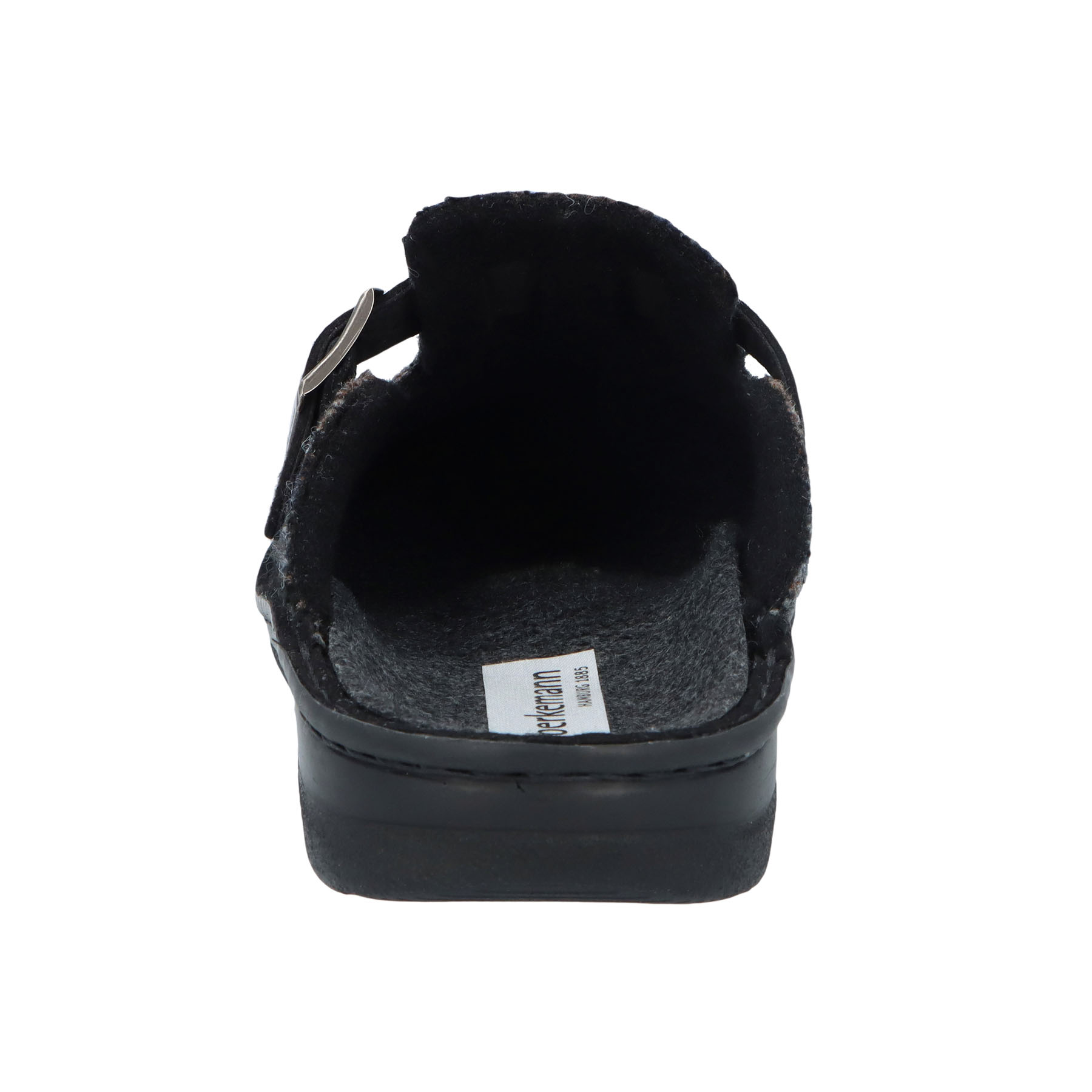 graue hausschuhe hinteransicht