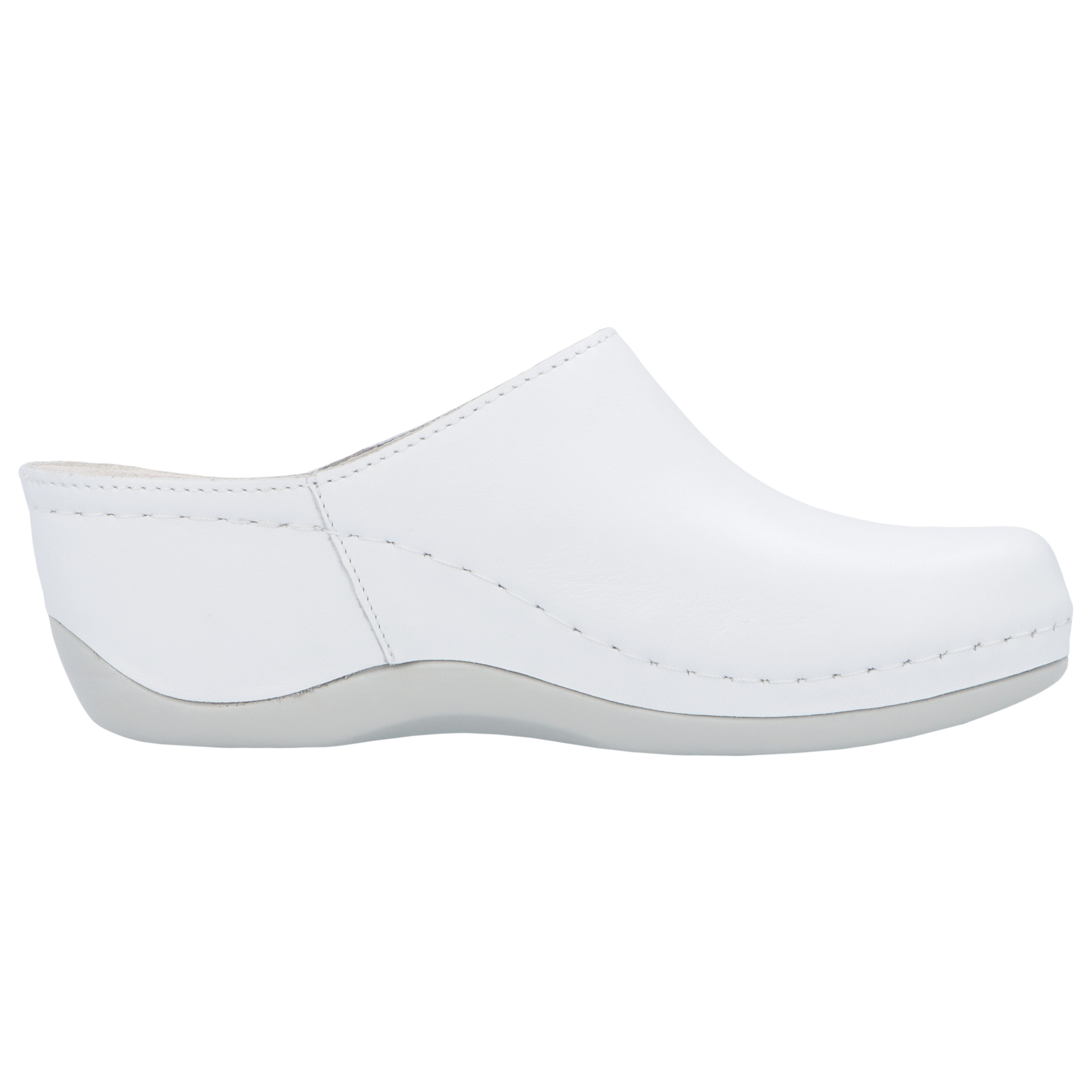 weiße clogs seitenansicht rechts