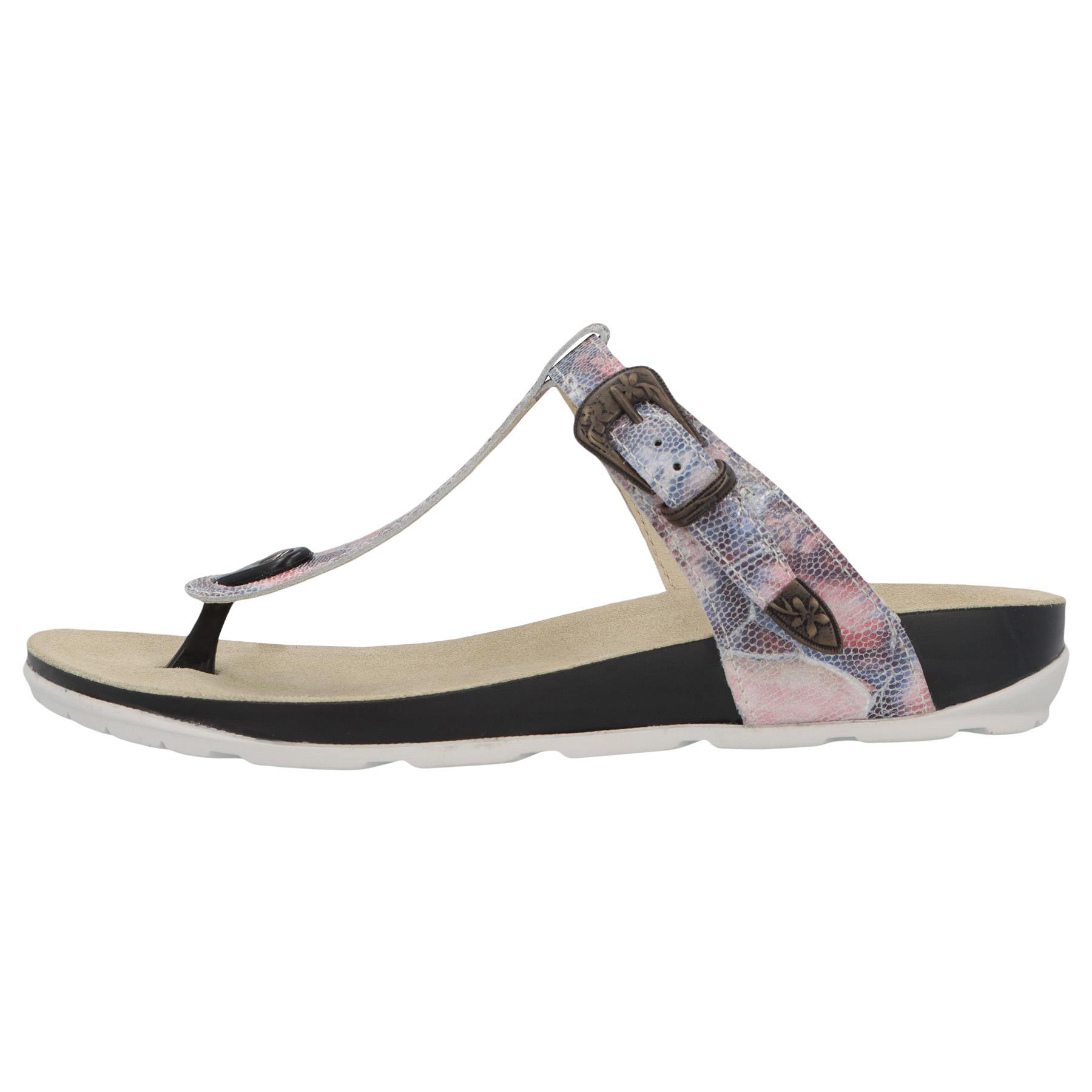 mehrfarbige pantolette seitenansicht links