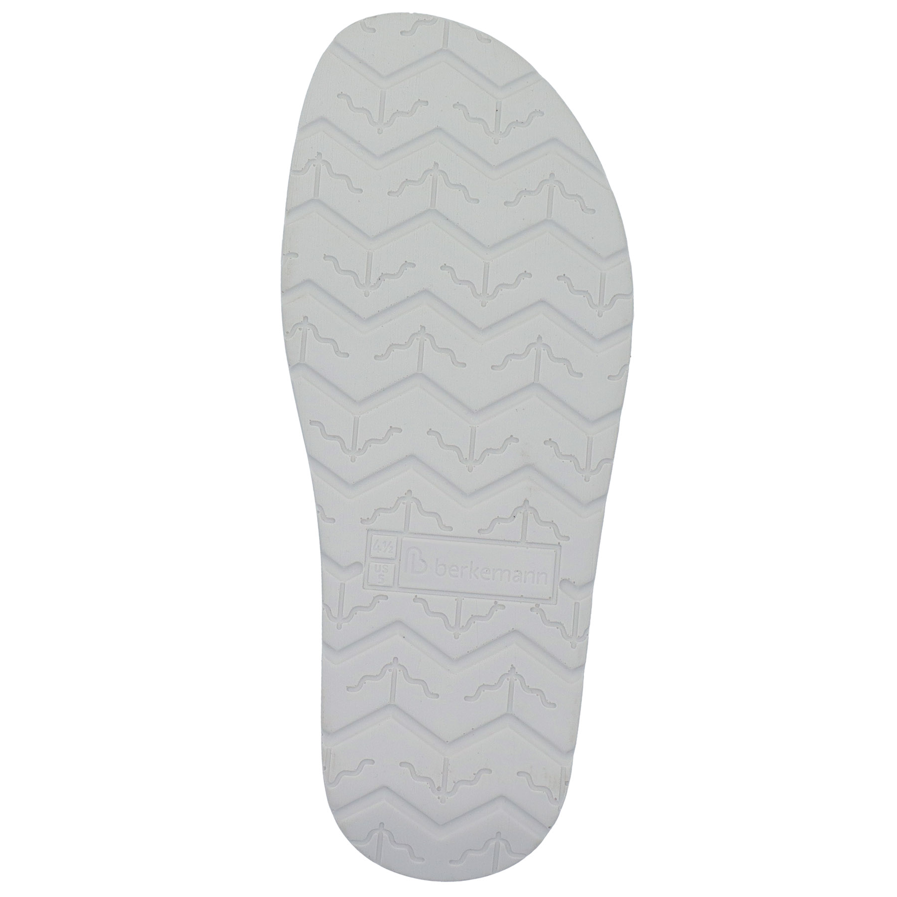 weiße sandale sohlenansicht