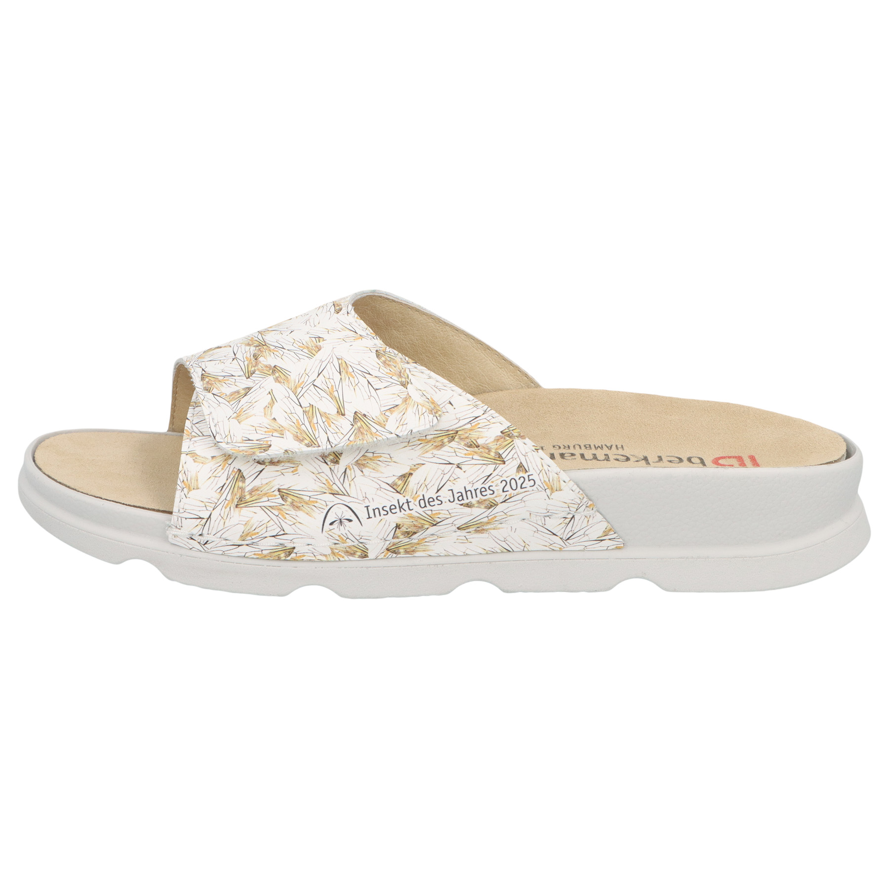 weiße pantolette seitenansicht links