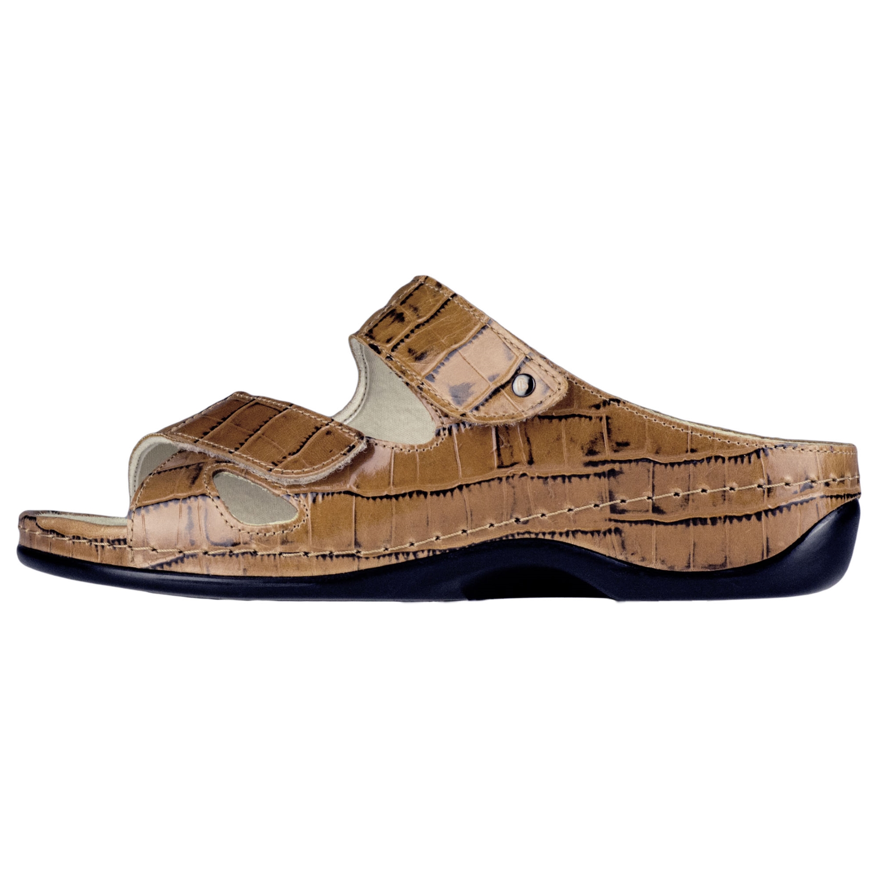 braune pantolette seitenansicht links