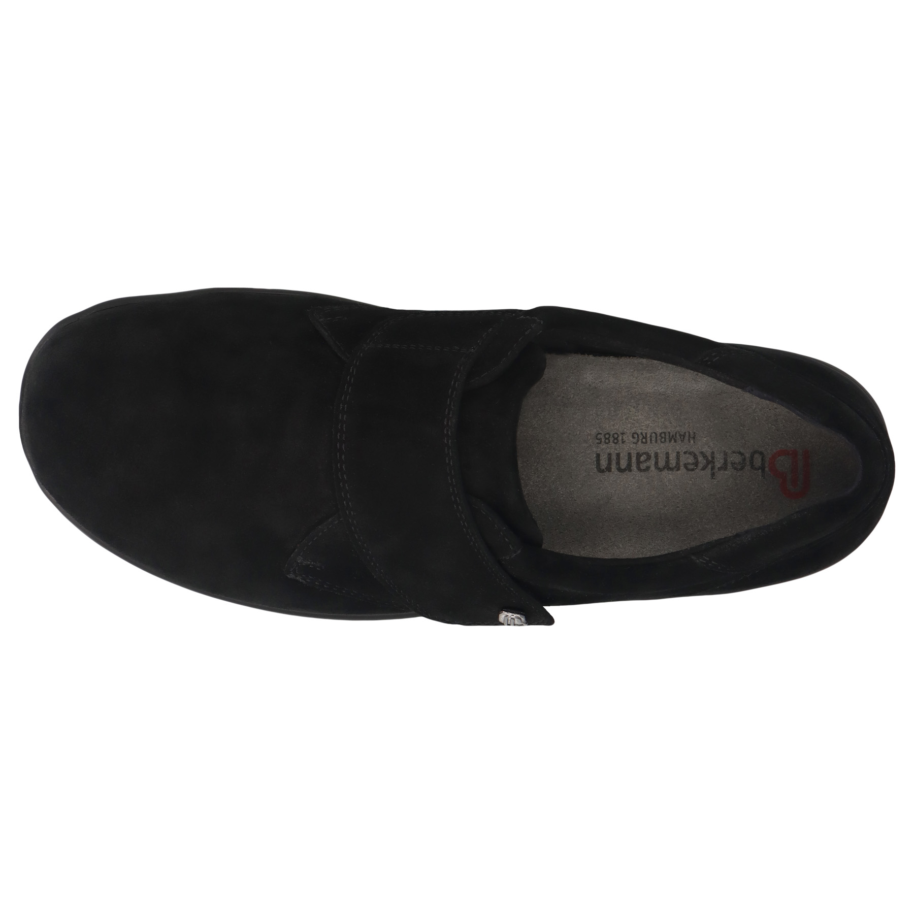 schwarze halbschuh draufsicht
