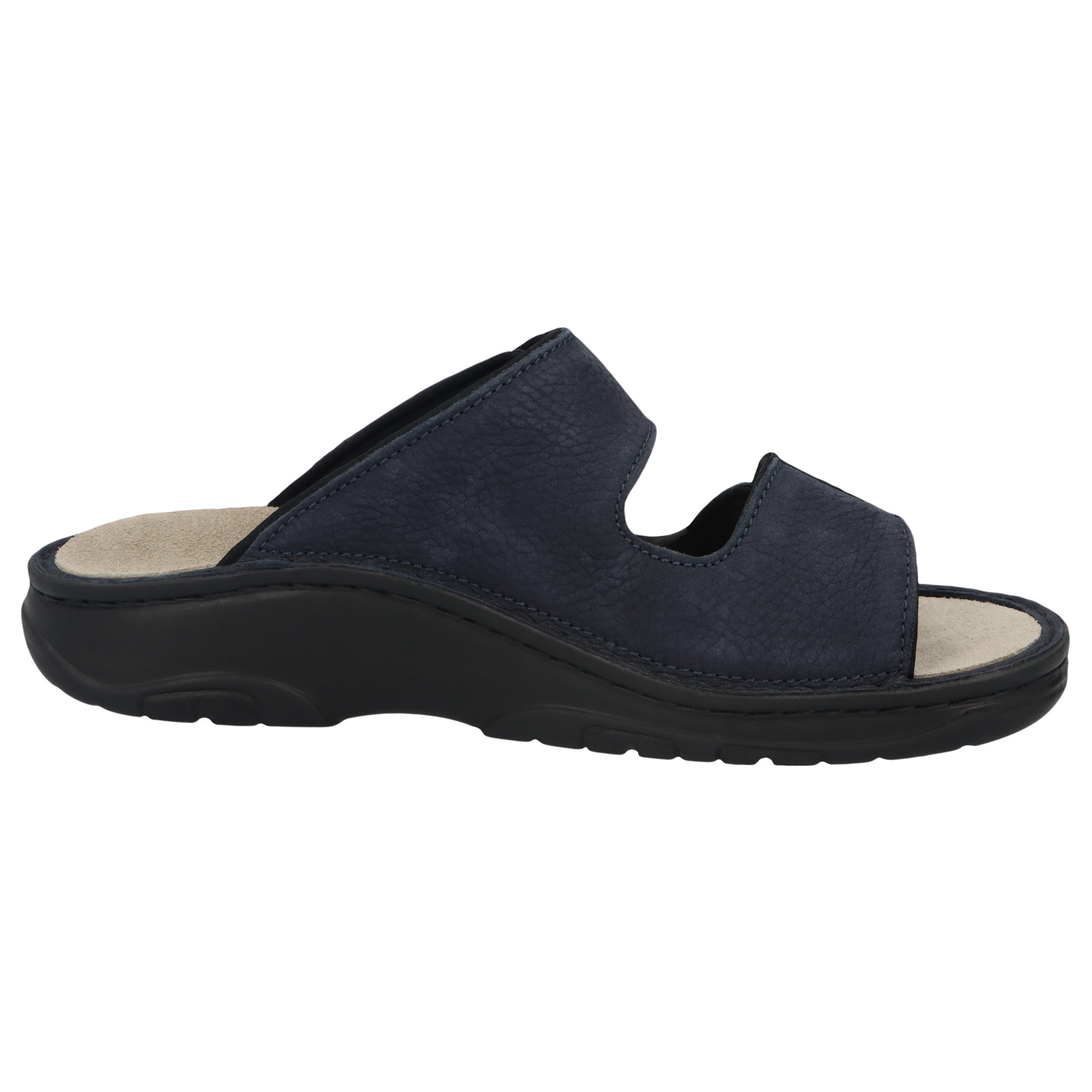 blaue pantolette seitenansicht rechts