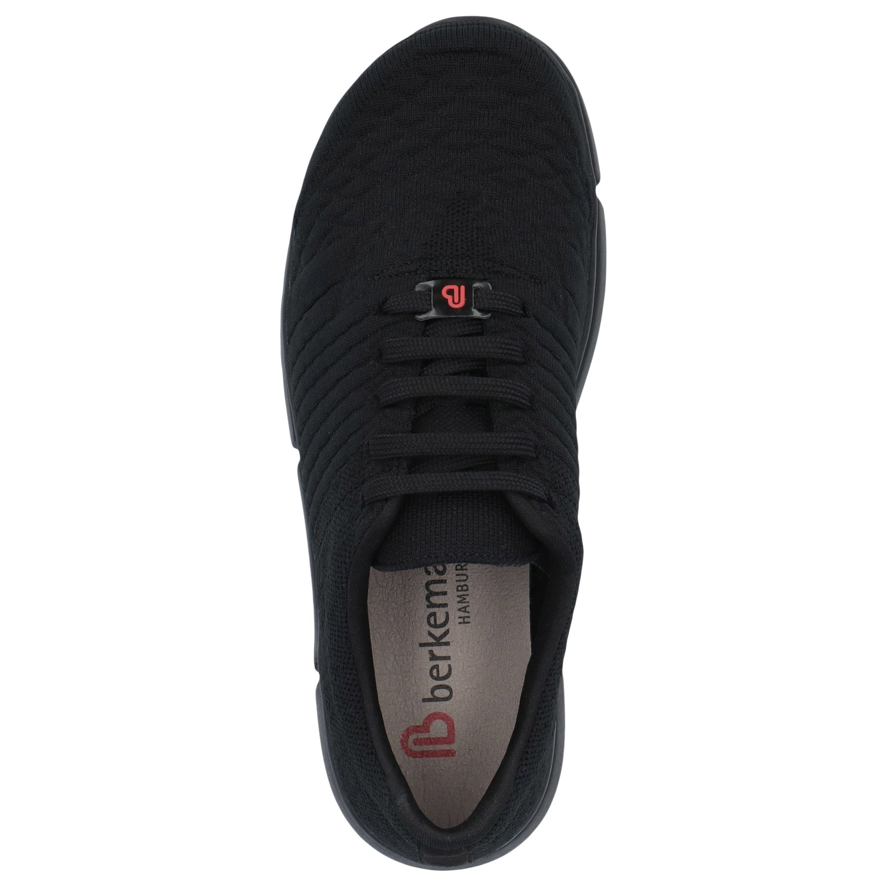 schwarze sneaker draufsicht