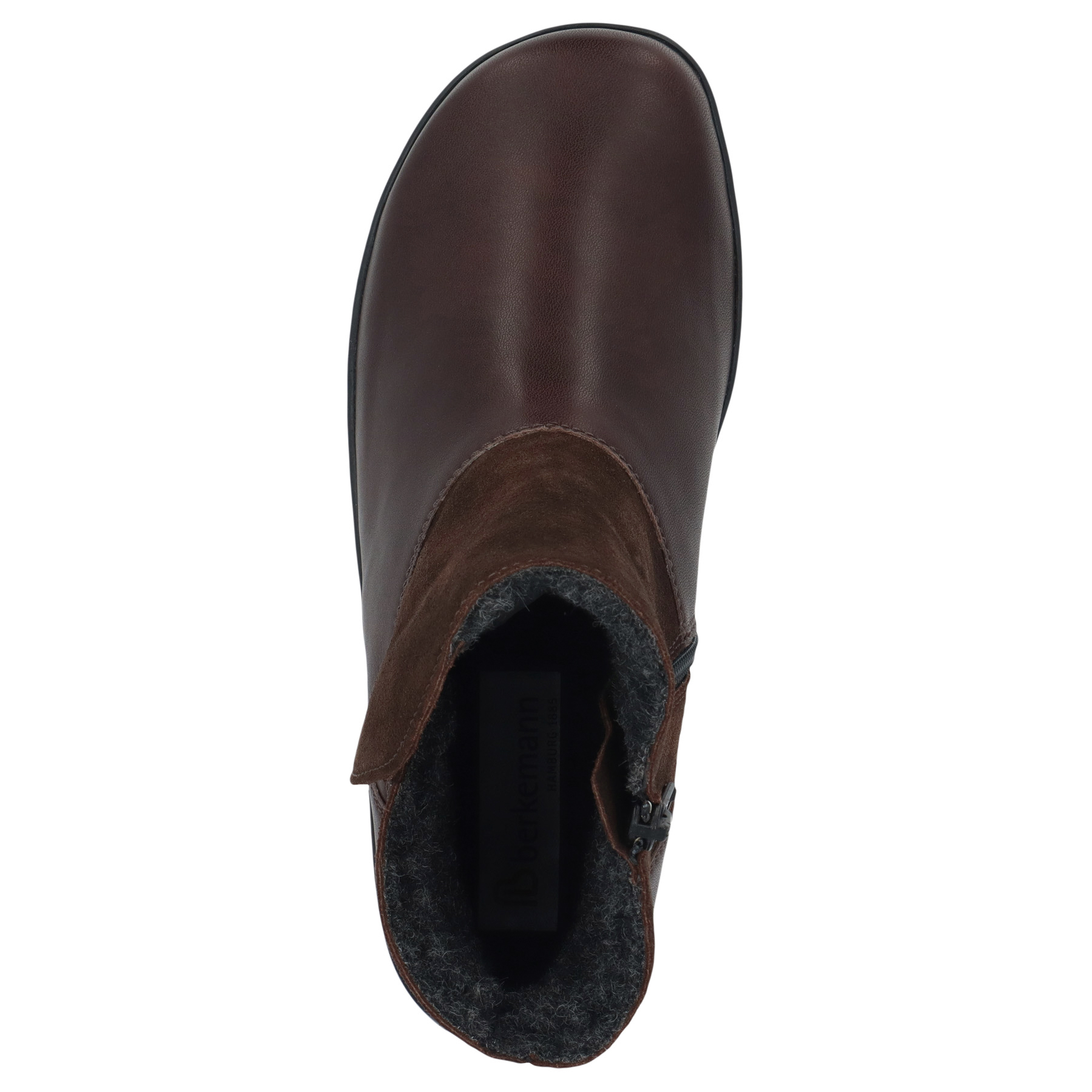 braune stiefeletten draufsicht