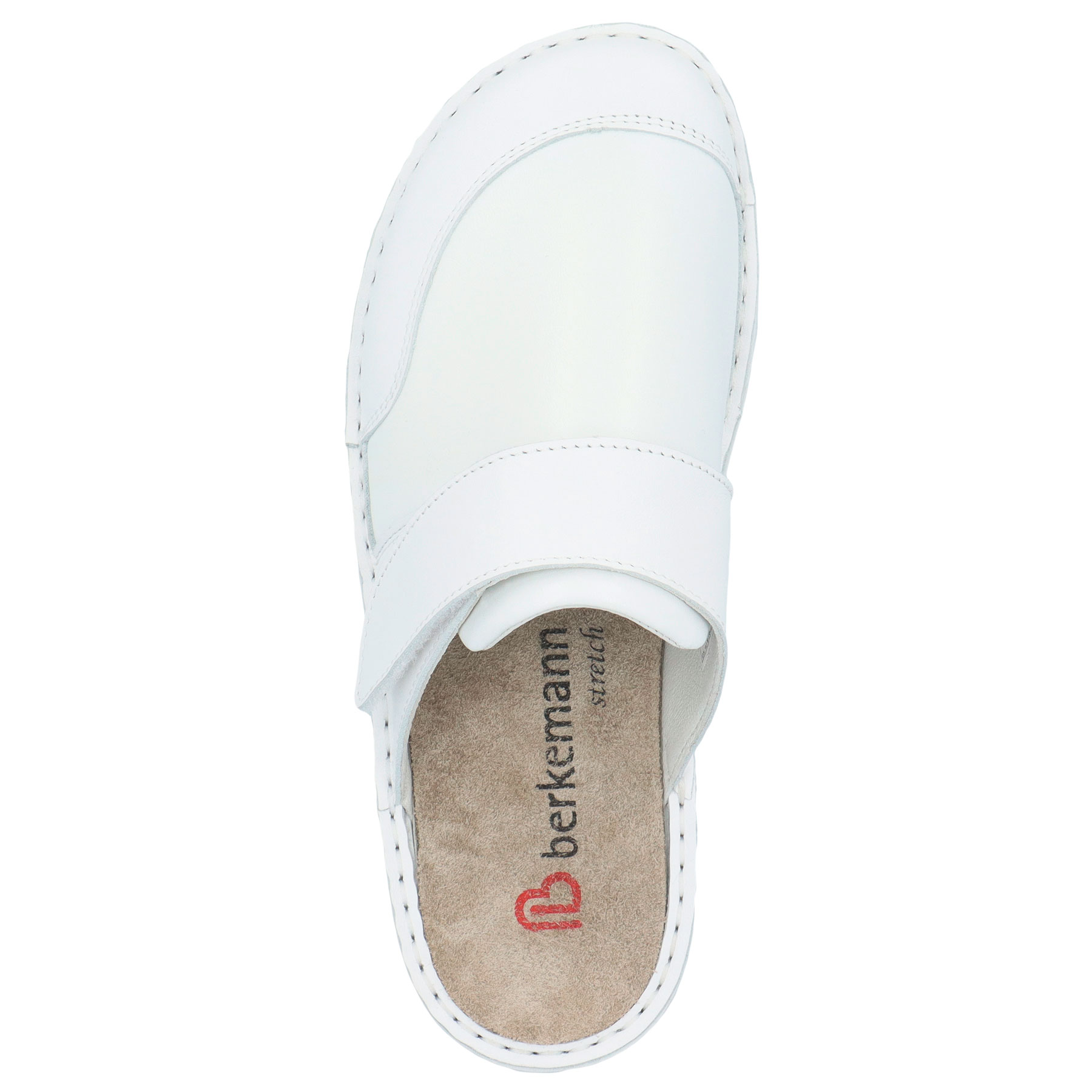 weiße clogs draufsicht