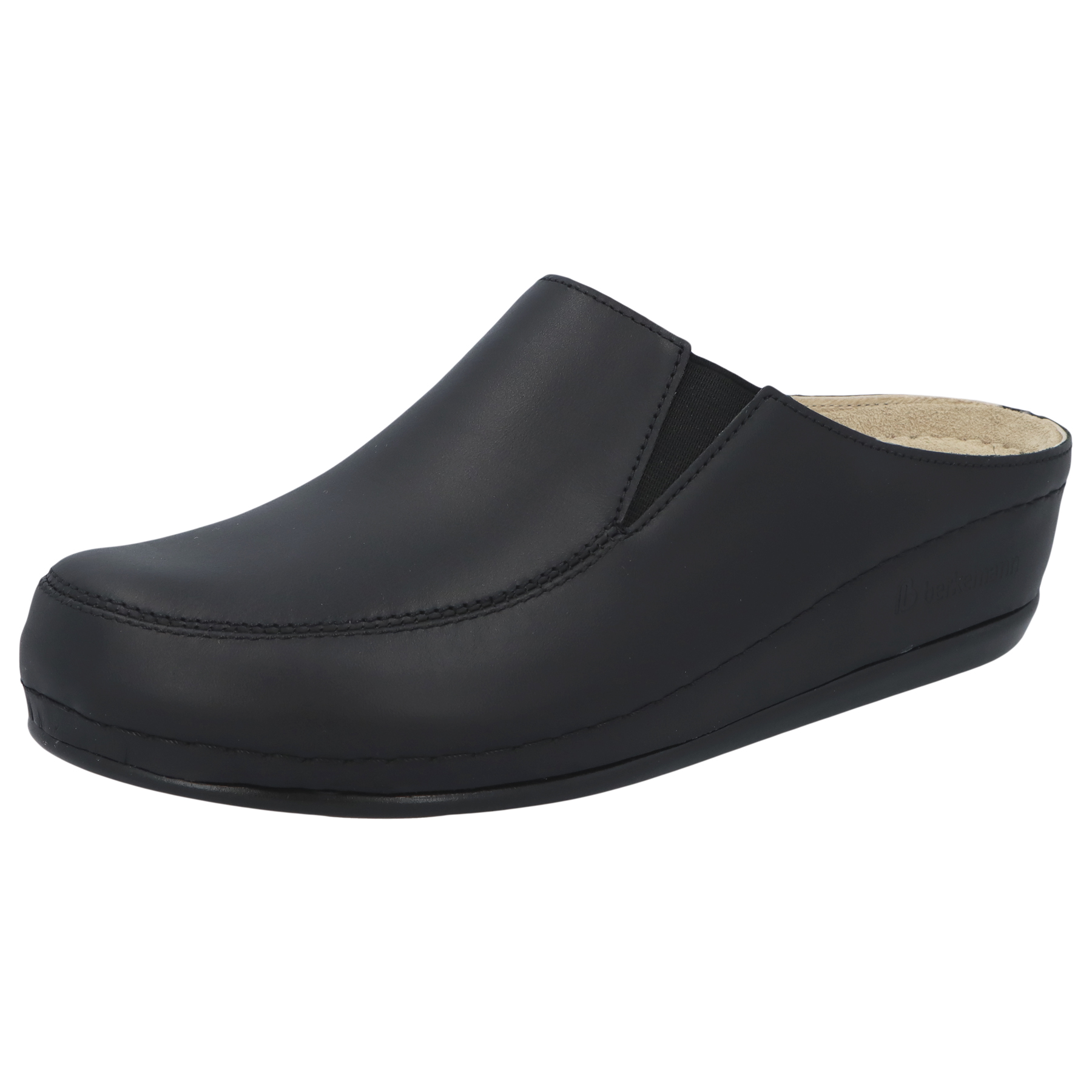 schwarze clogs 3-4 ansicht