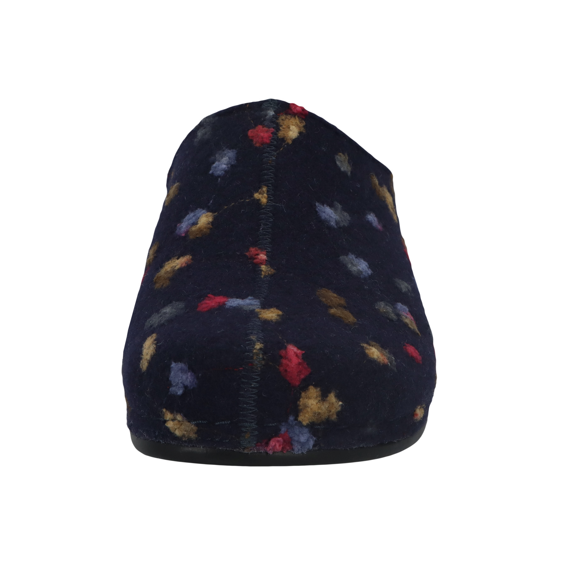 blaue hausschuhe vorderansicht