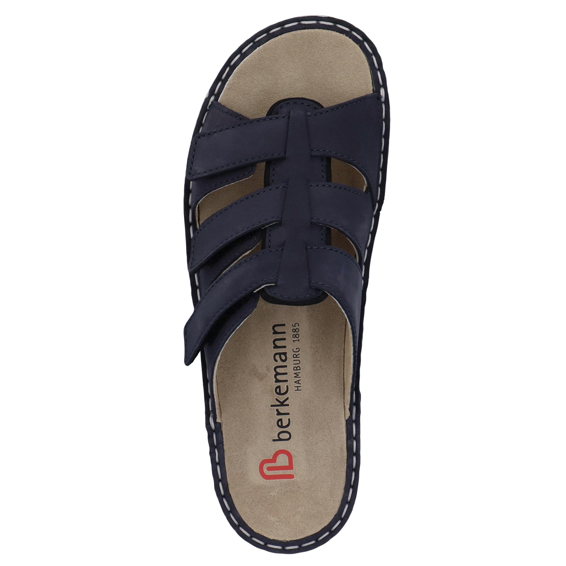 blaue pantolette draufsicht