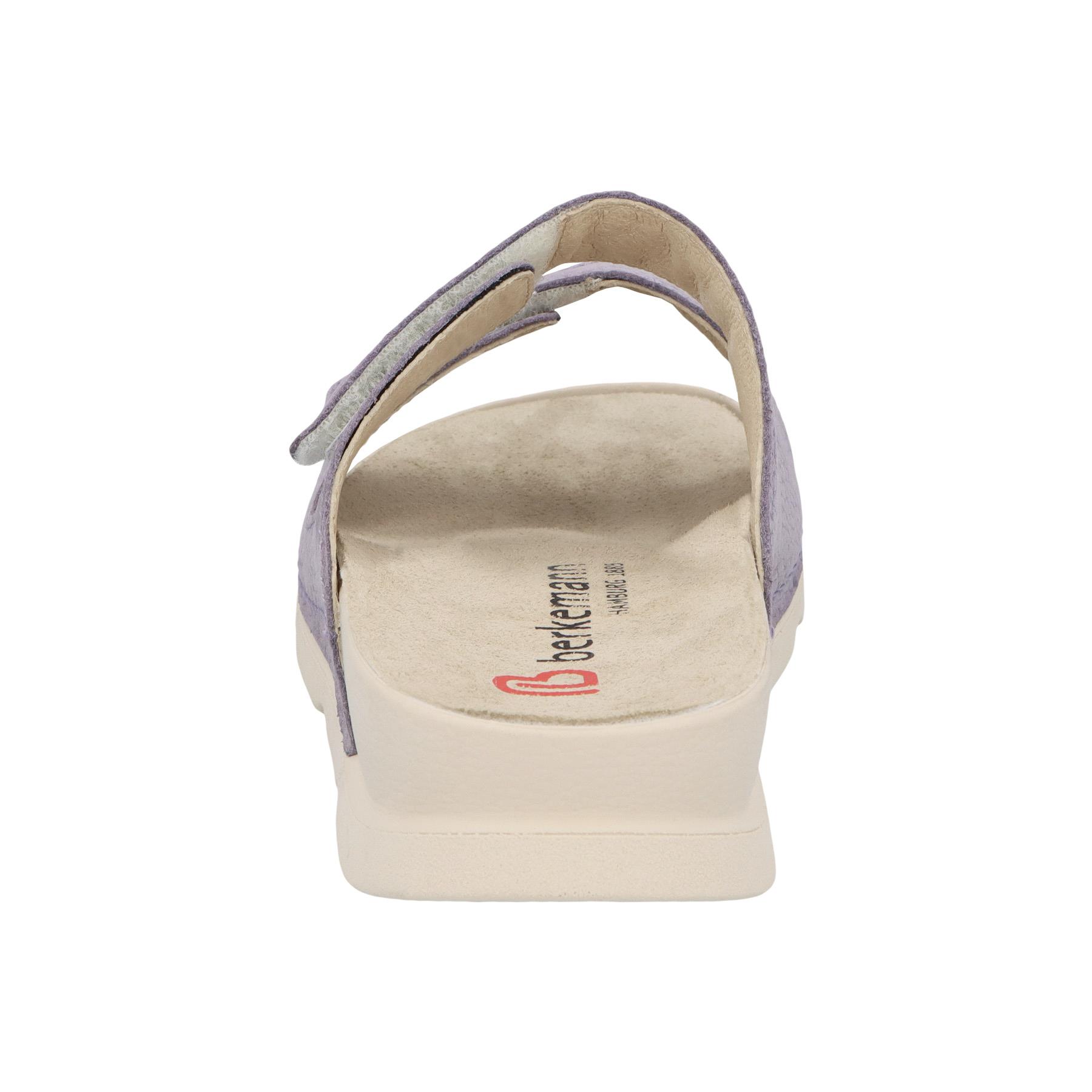 blaue pantolette hinteransicht