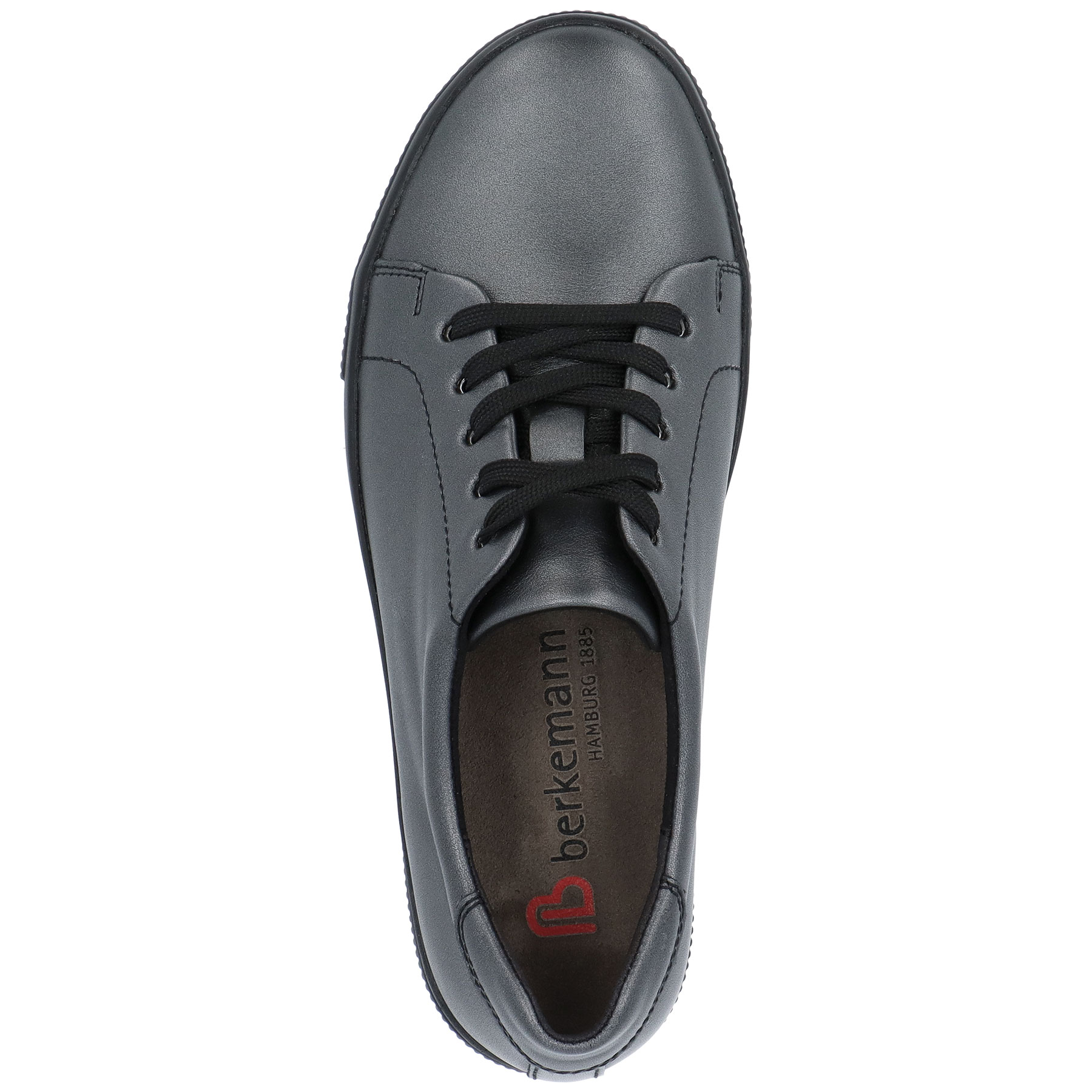 schwarze halbschuh draufsicht