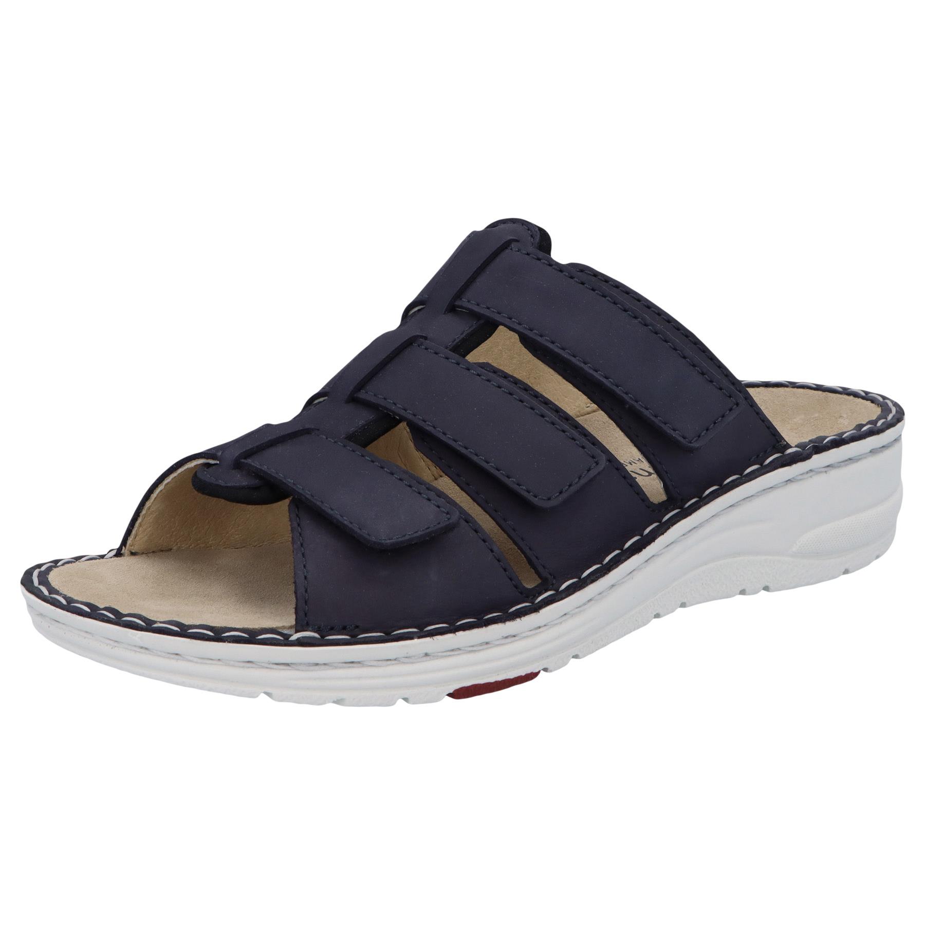 blaue pantolette 3-4 ansicht