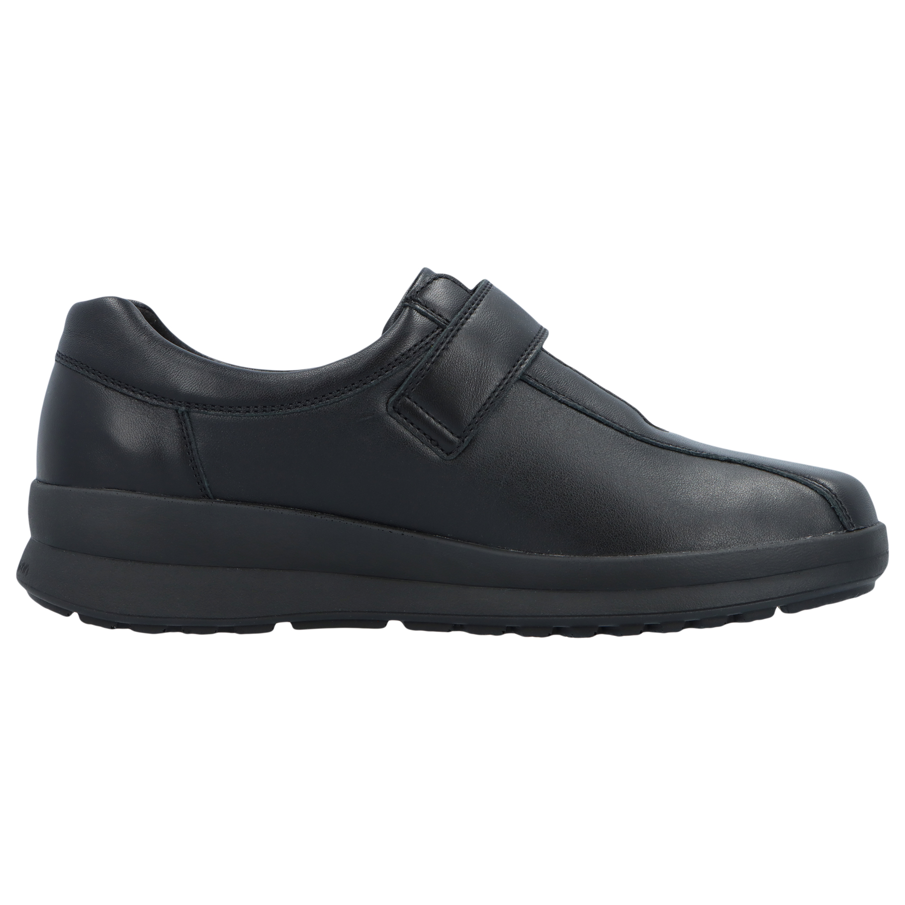 schwarze halbschuh seitenansicht rechts