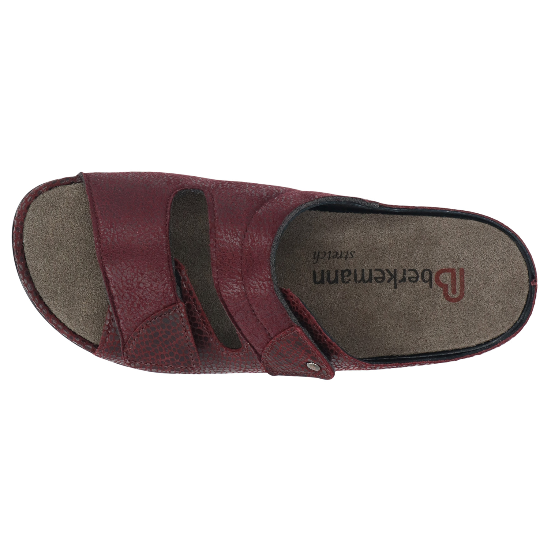 rote pantolette draufsicht