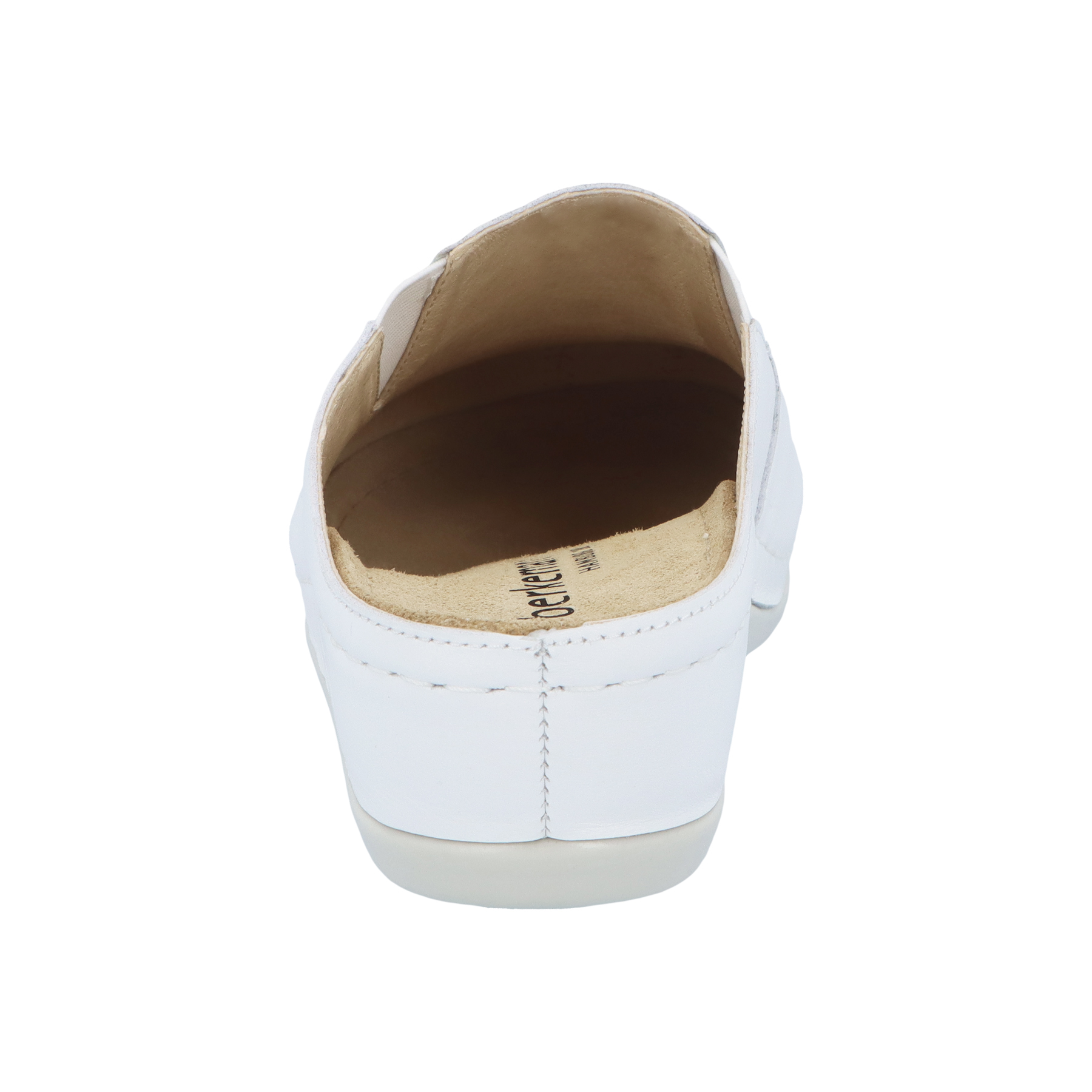 weiße clogs hinteransicht