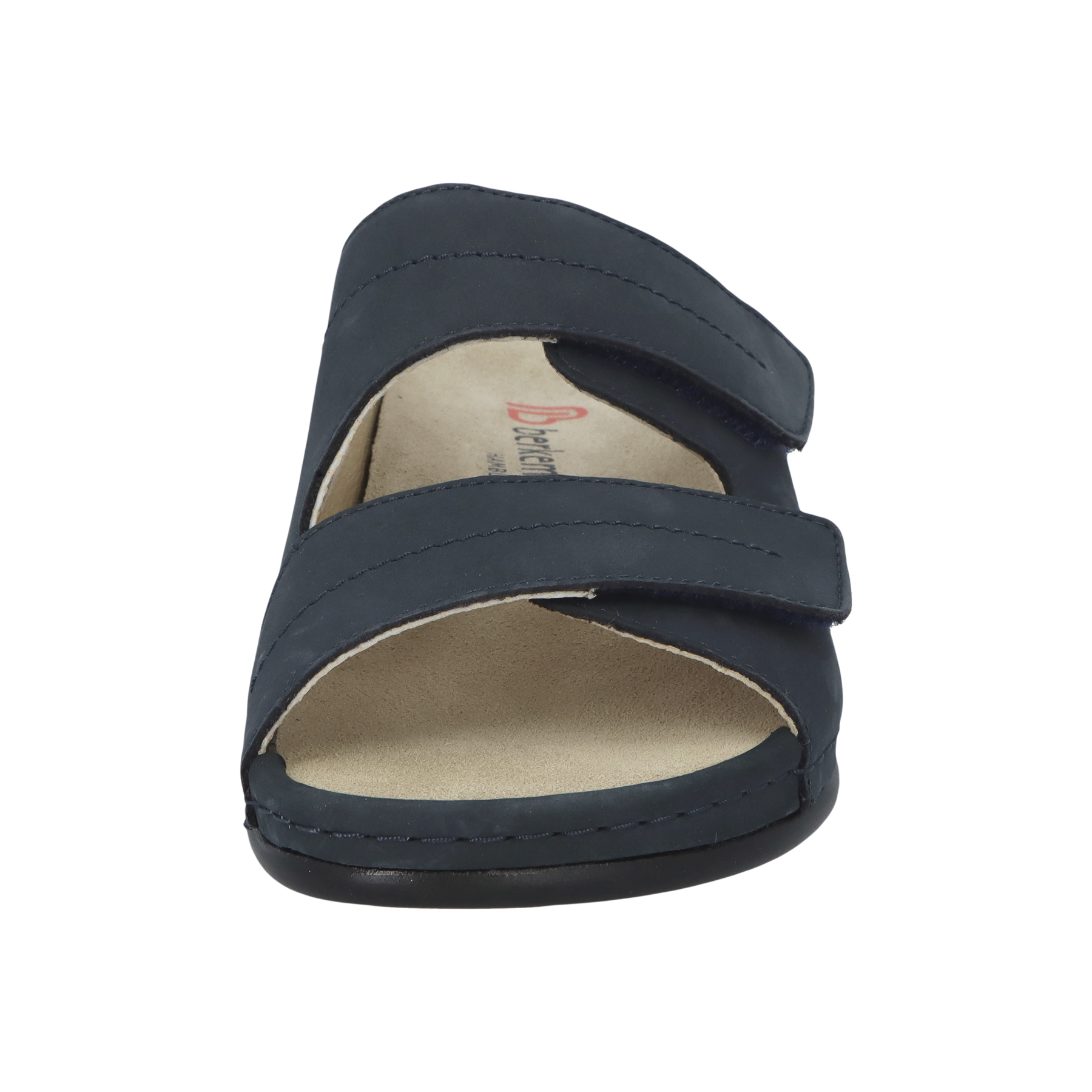 blaue pantolette vorderansicht