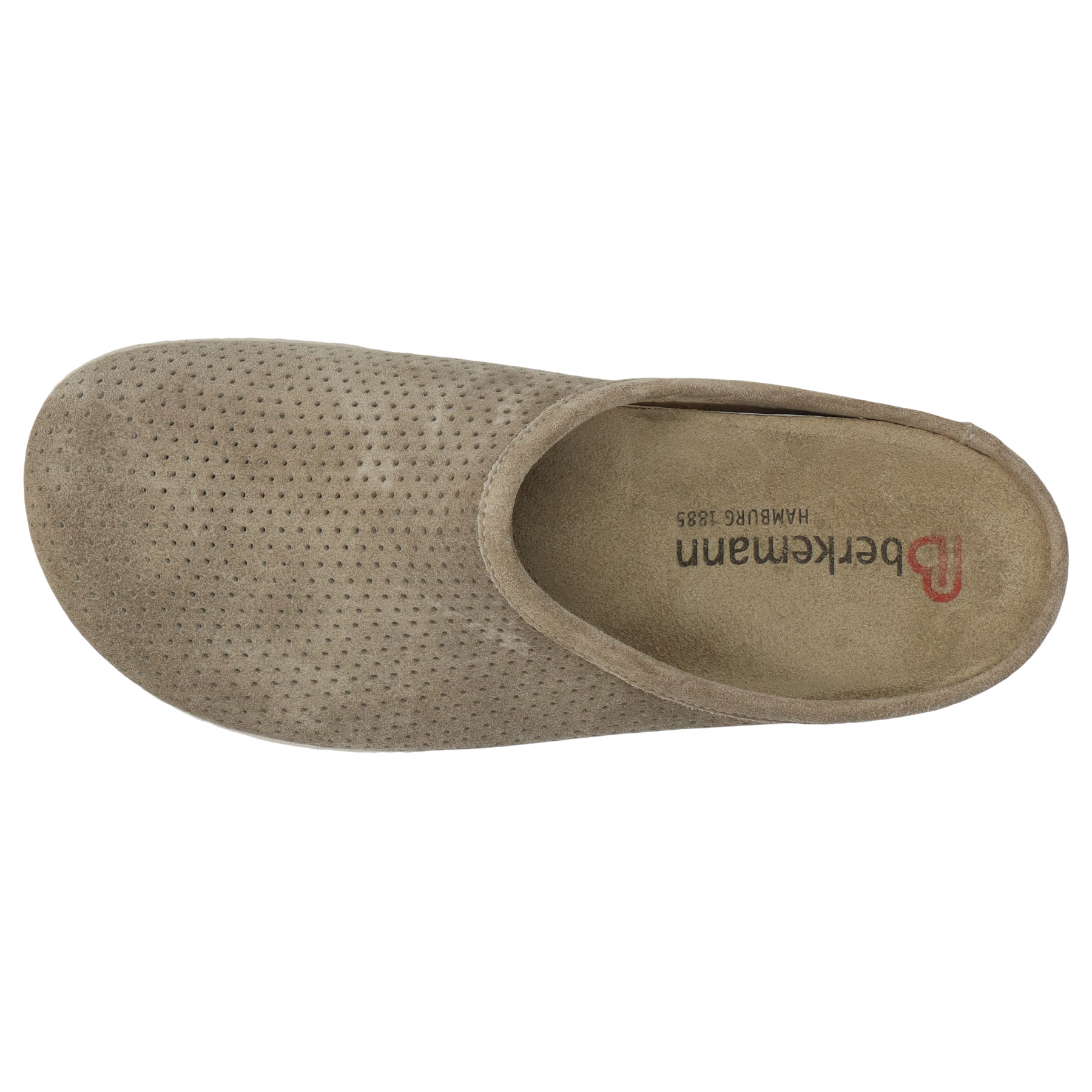 braune clogs draufsicht