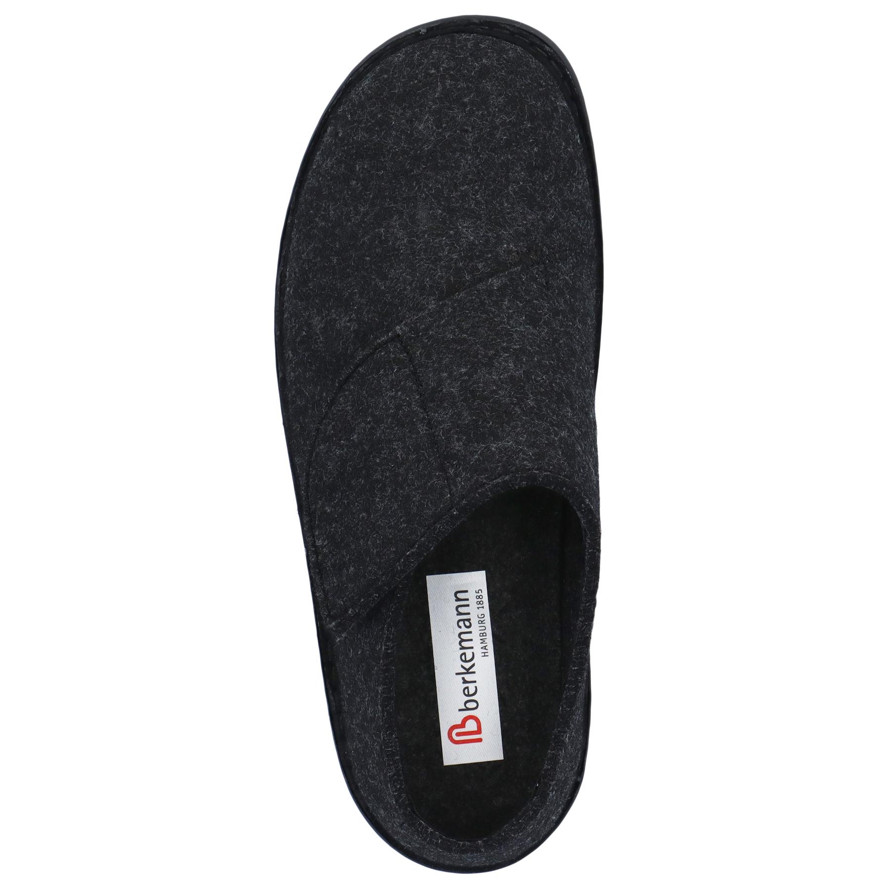 graue hausschuhe draufsicht