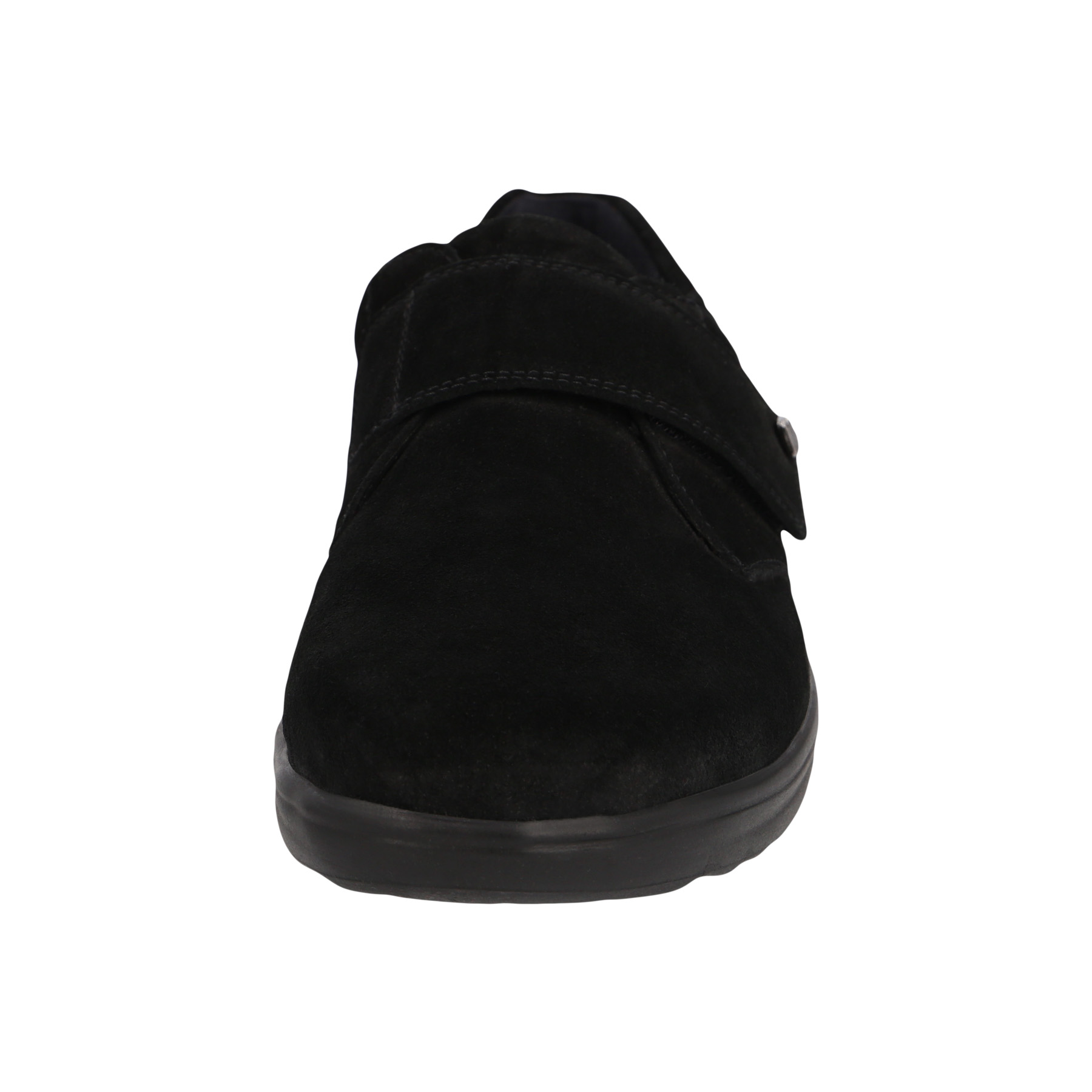 schwarze halbschuh vorderansicht
