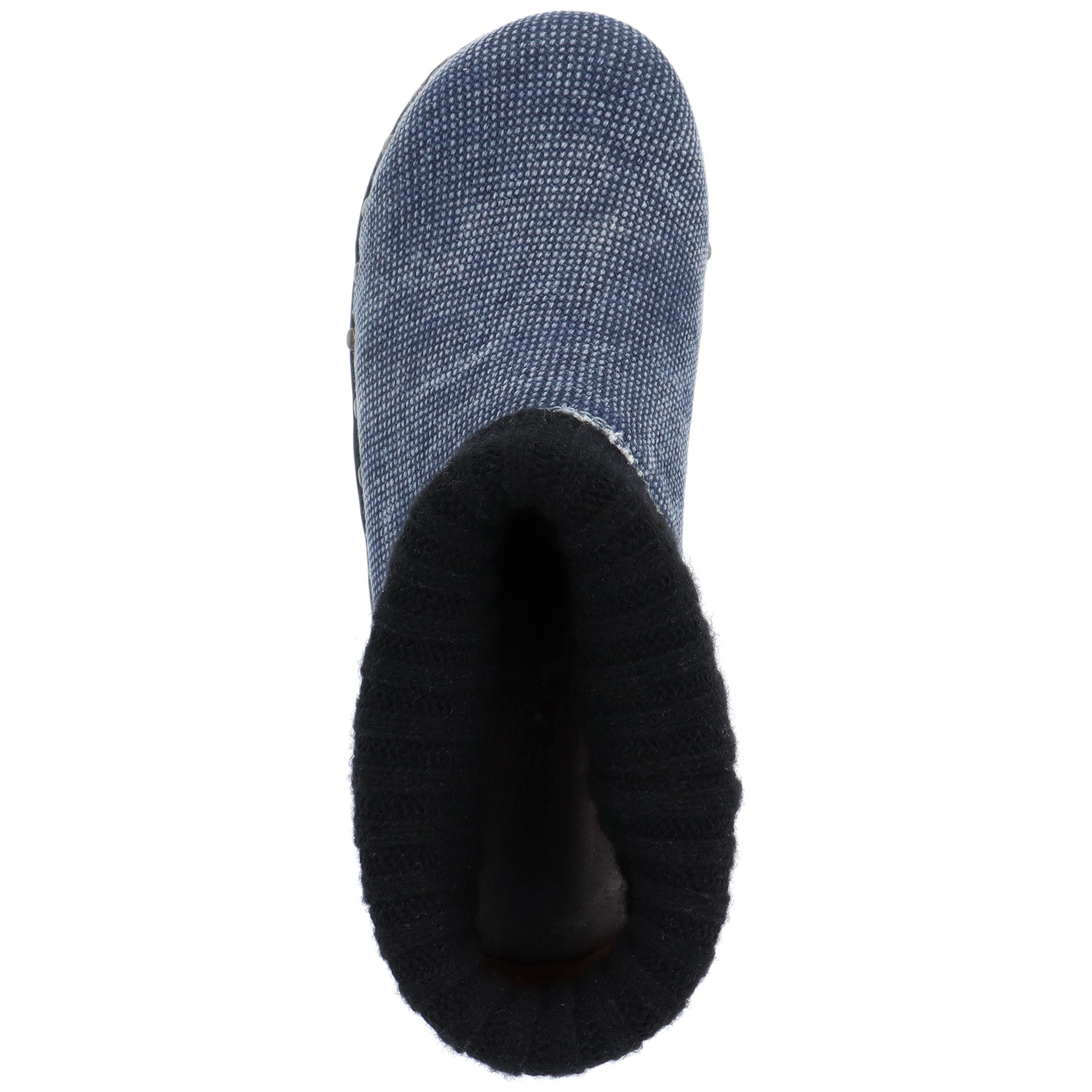 blaue holzschuhe seitenansicht rechts