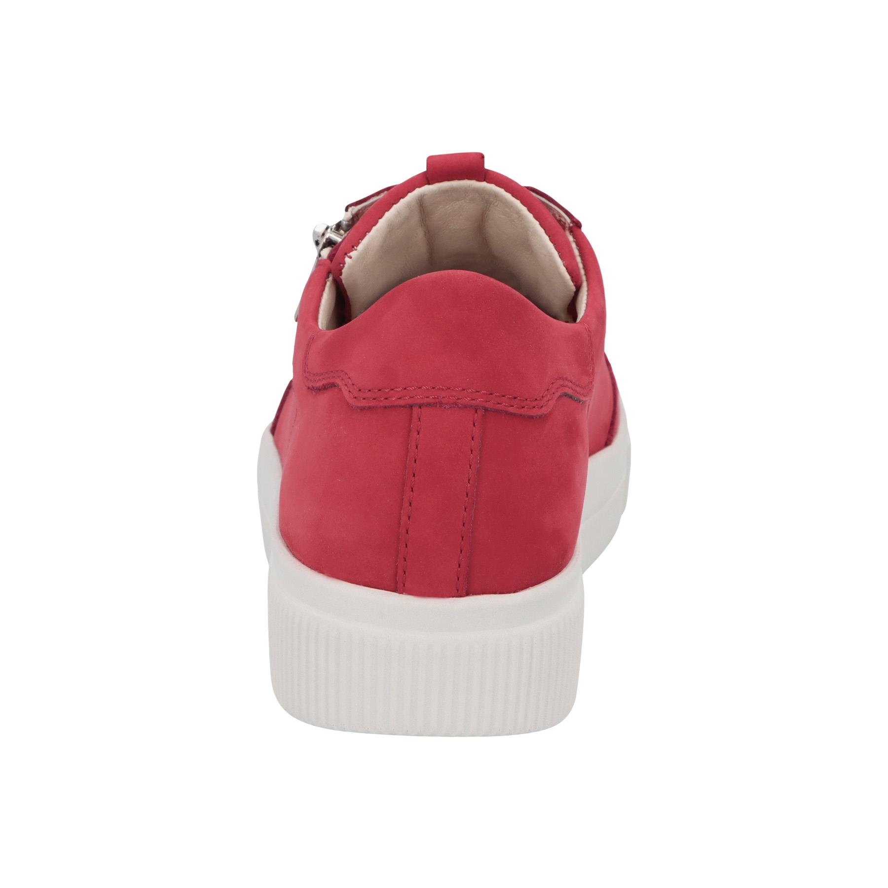 rote halbschuh hinteransicht