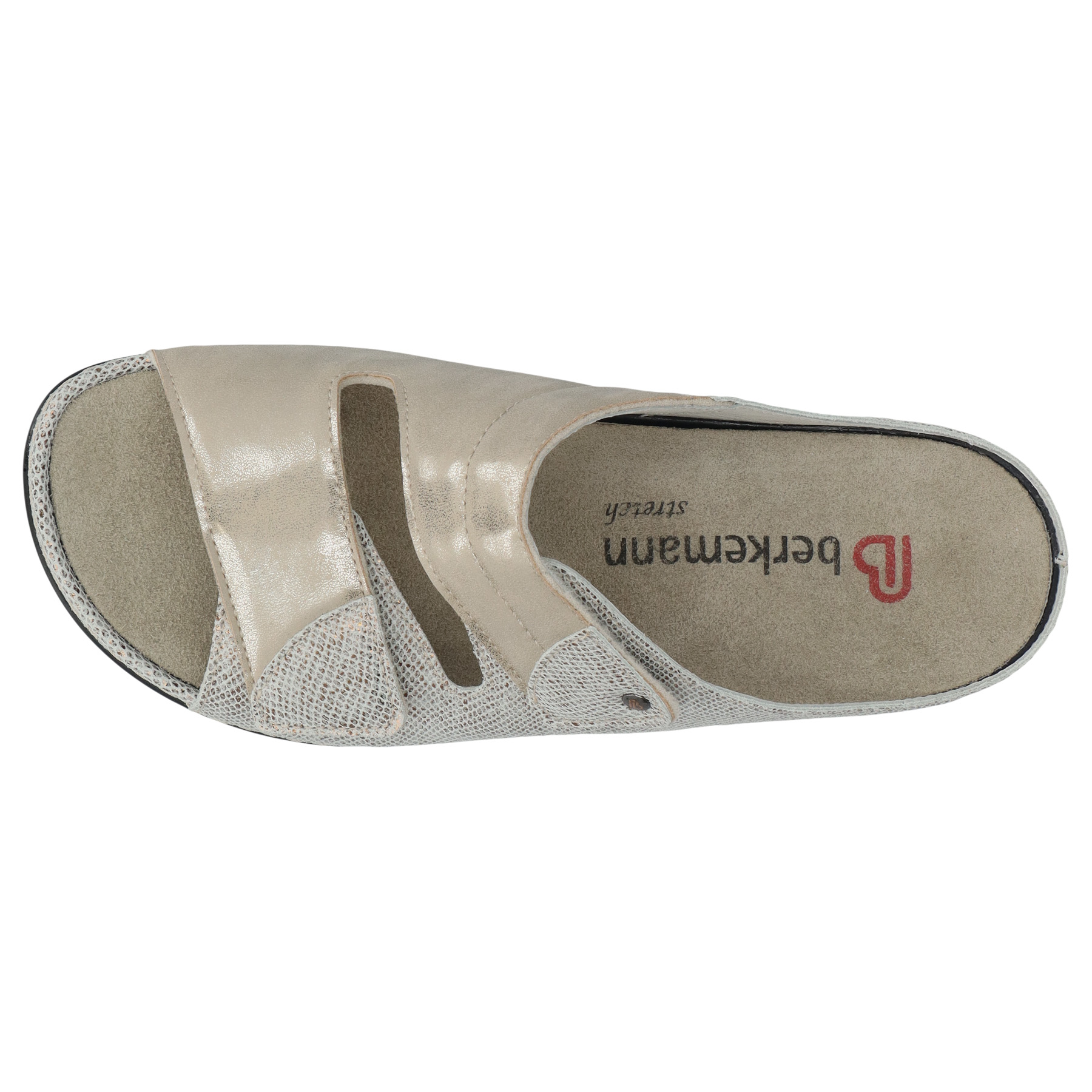 mehrfarbige pantolette draufsicht