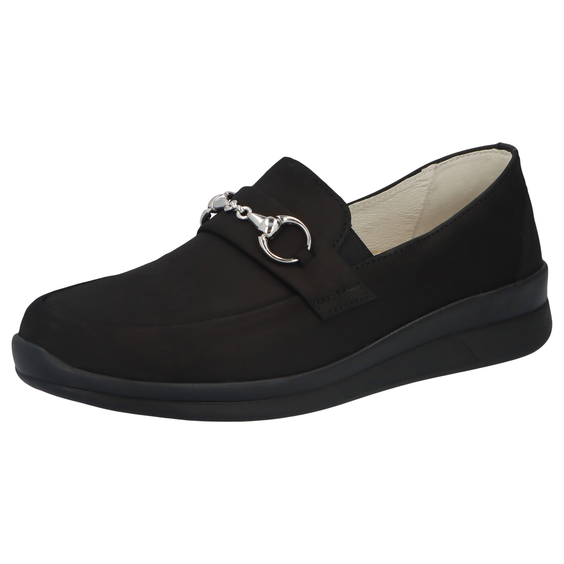 schwarze halbschuh 3-4 ansicht