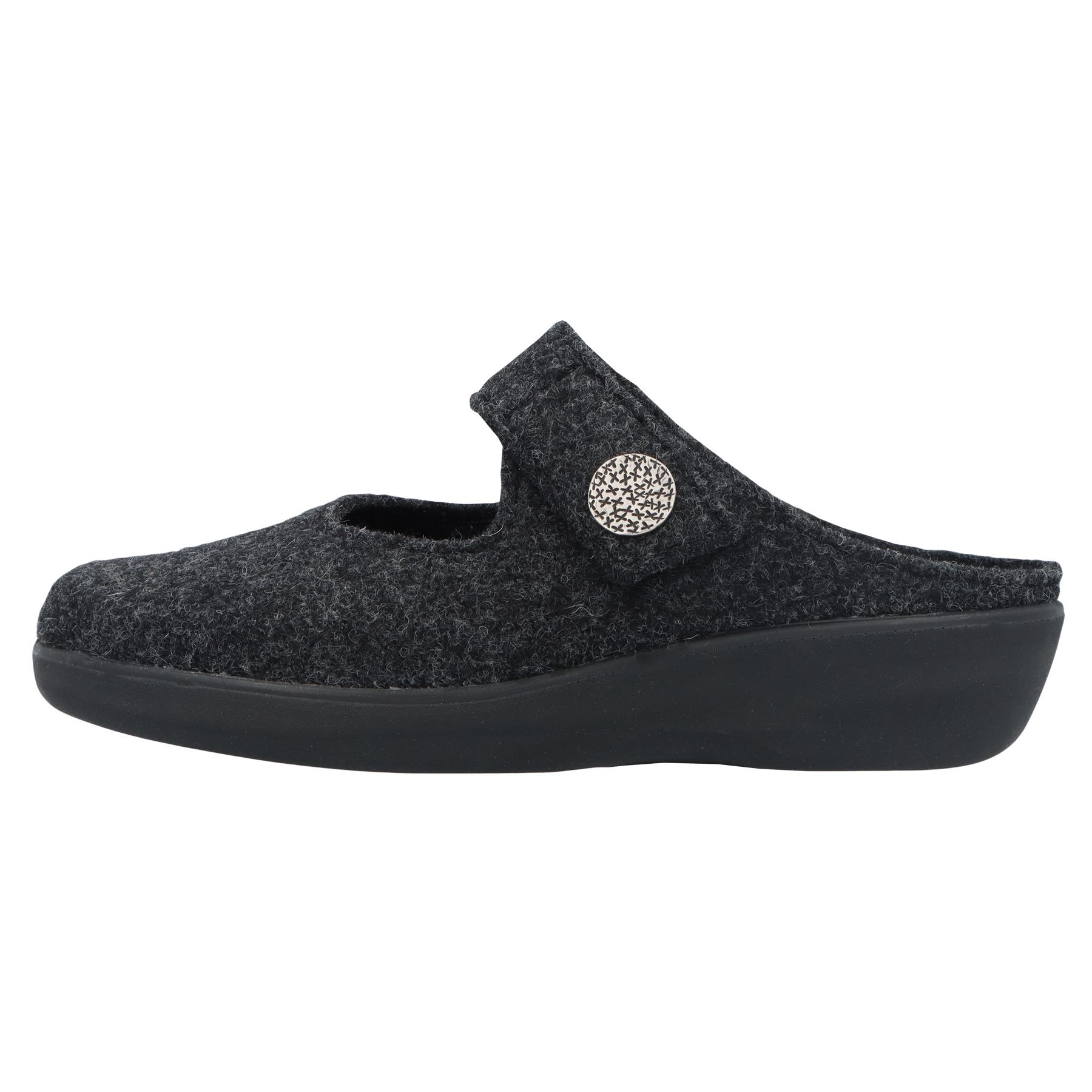 graue clogs seitenansicht links