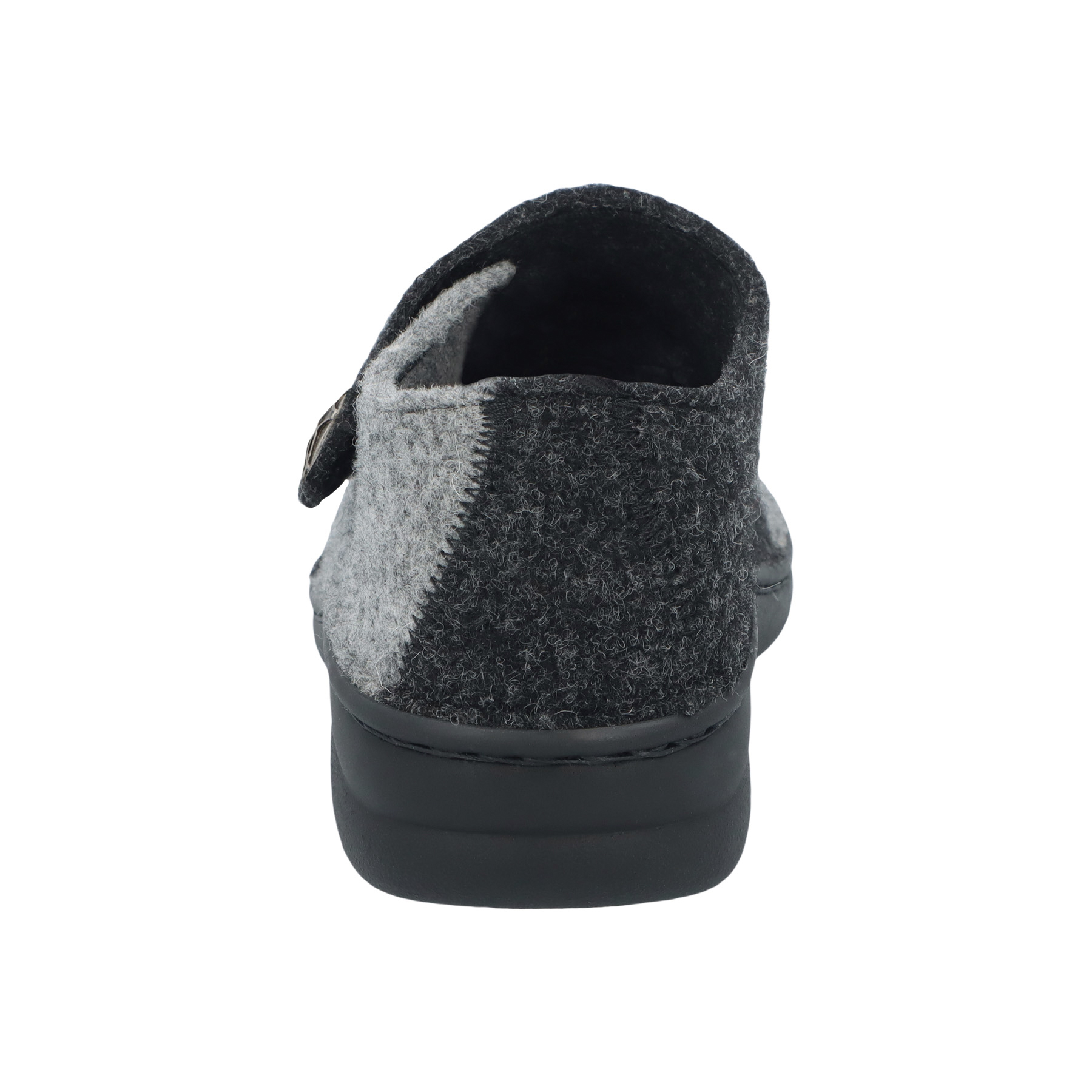 graue hausschuhe hinteransicht