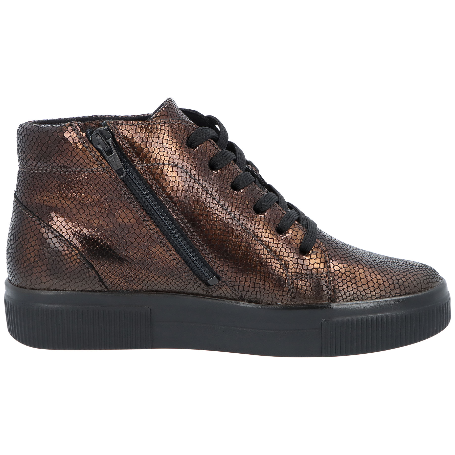 mehrfarbige stiefeletten seitenansicht rechts