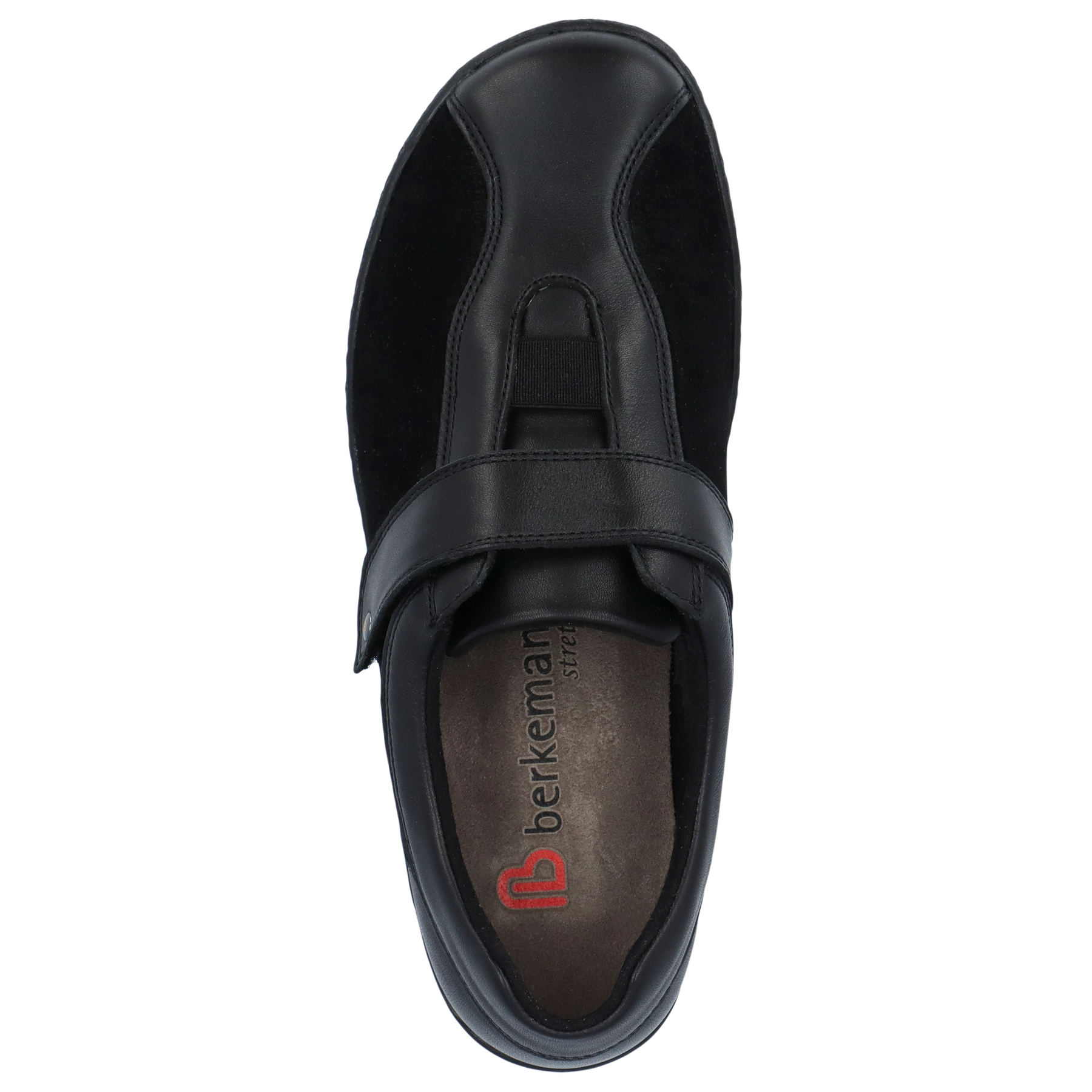 schwarze halbschuh draufsicht