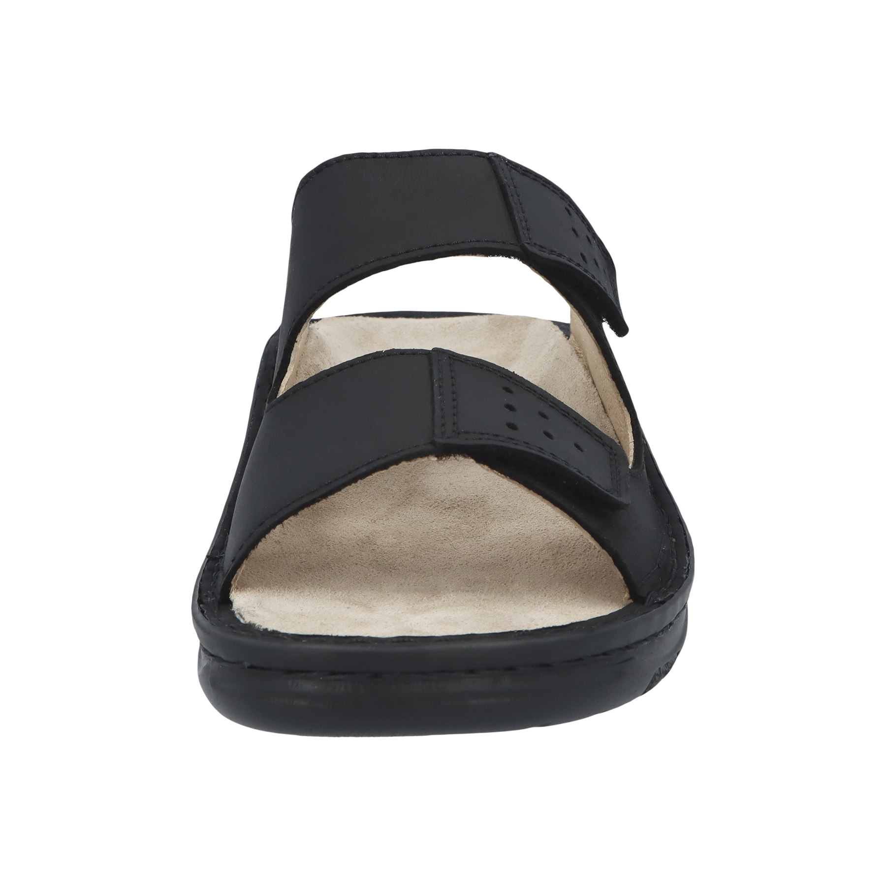 schwarze pantolette vorderansicht