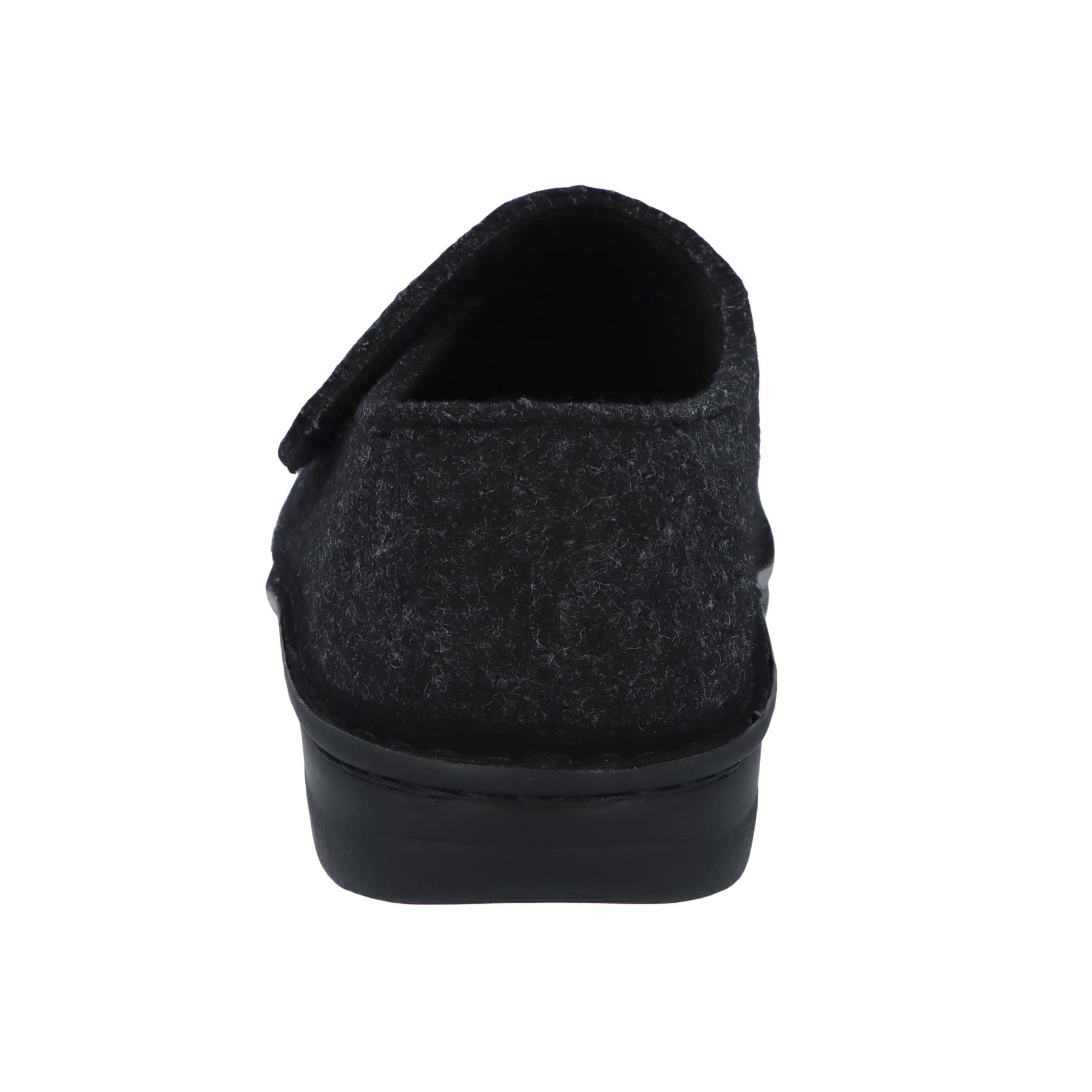 graue hausschuhe hinteransicht