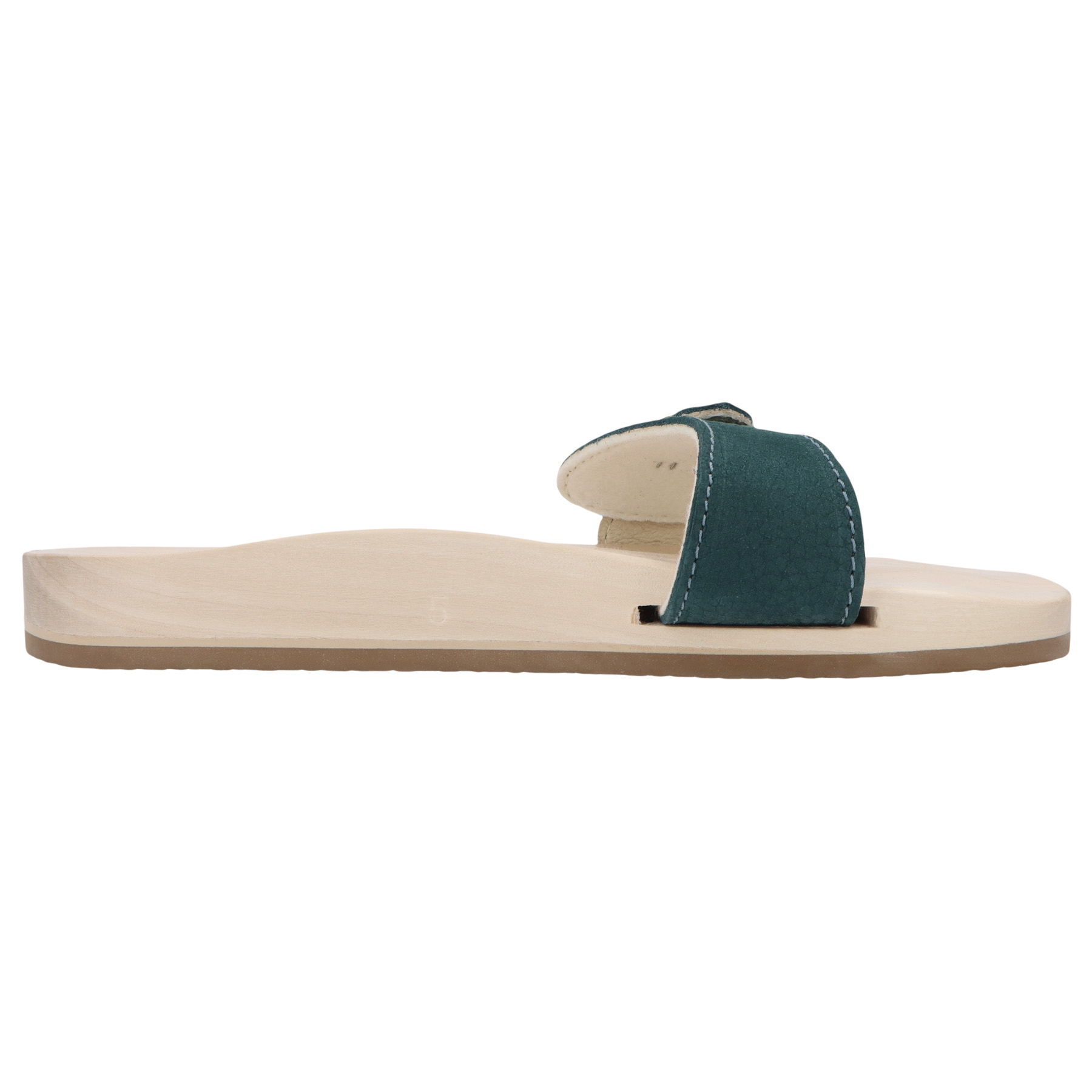 blaue holzschuhe seitenansicht rechts