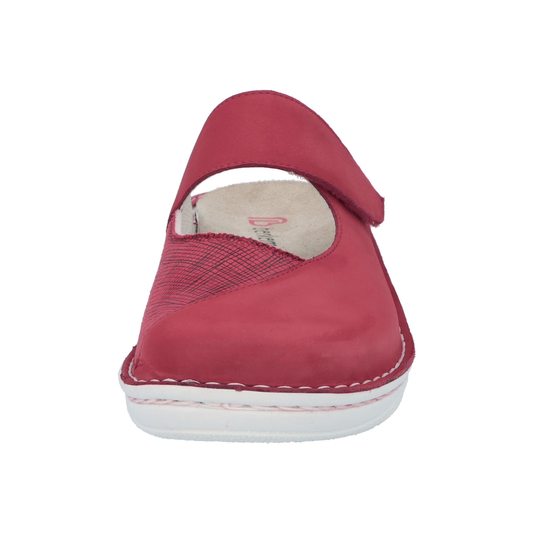 rote clogs vorderansicht