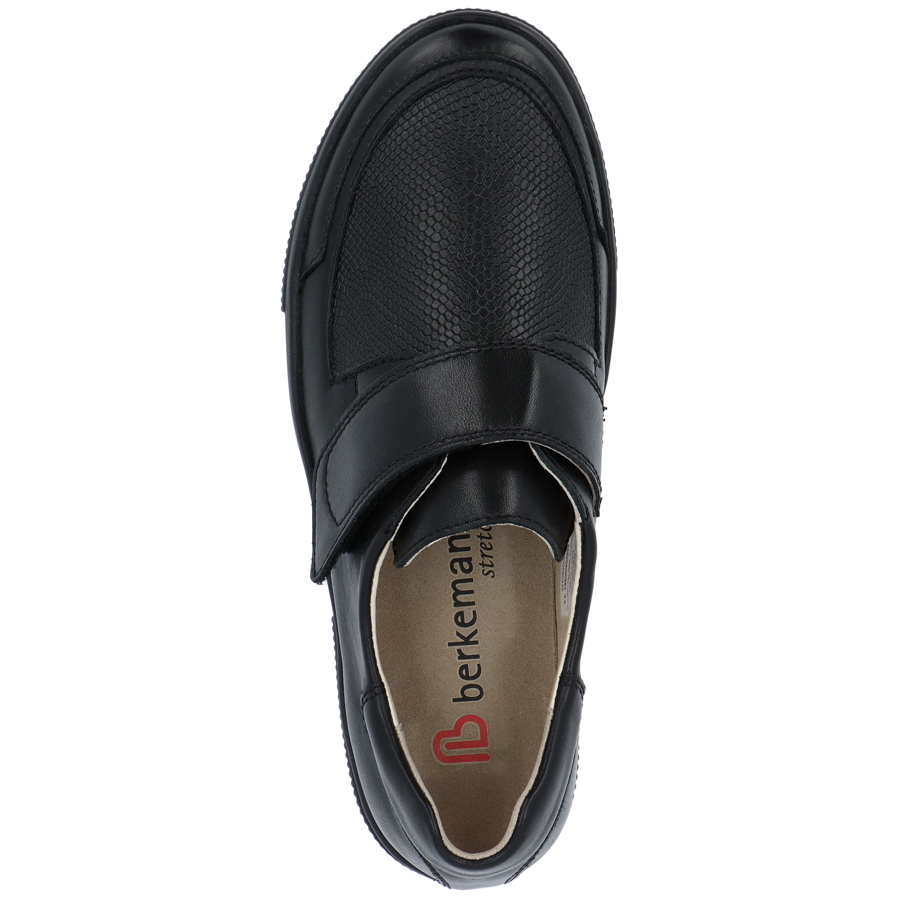 schwarze halbschuh draufsicht