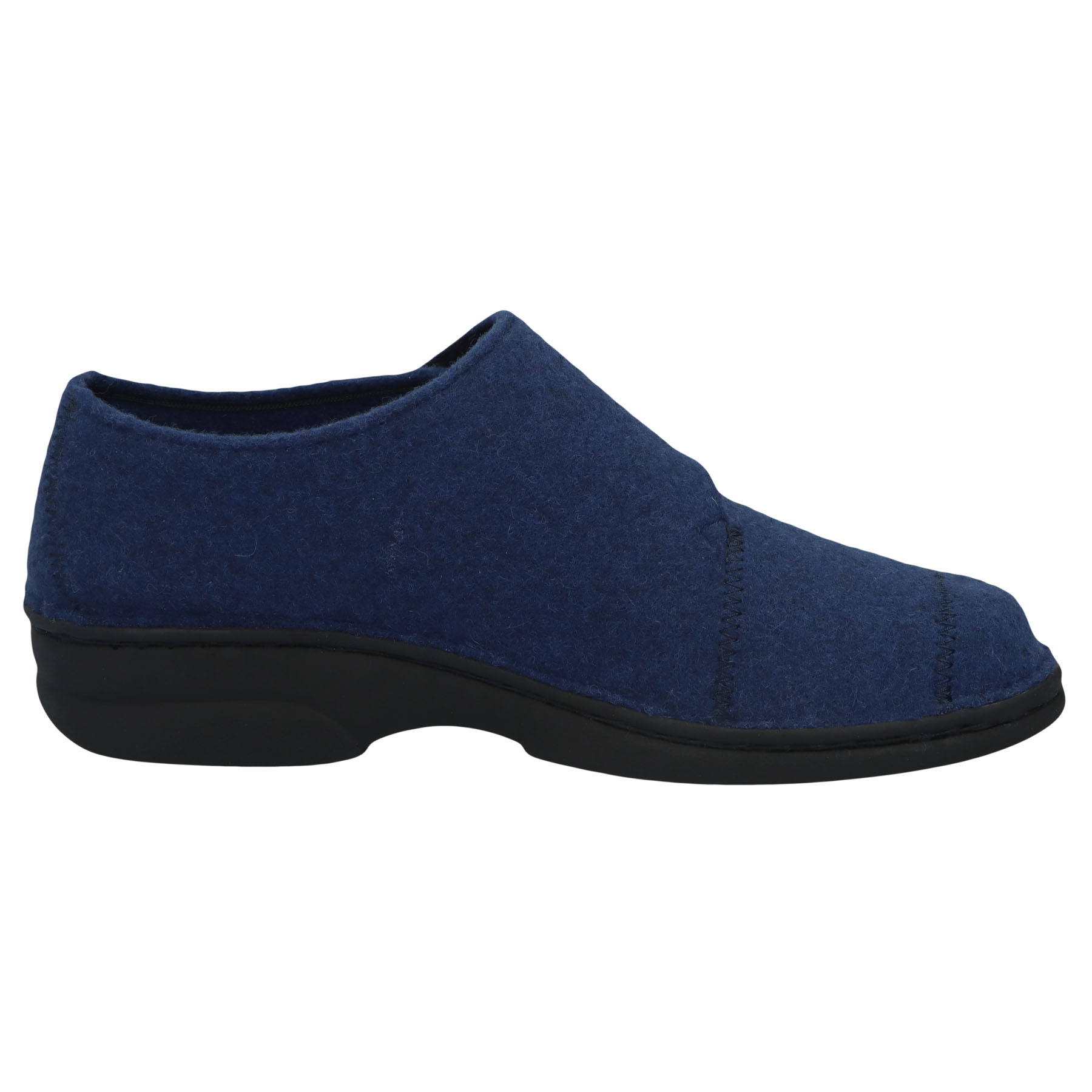 blaue hausschuhe seitenansicht rechts