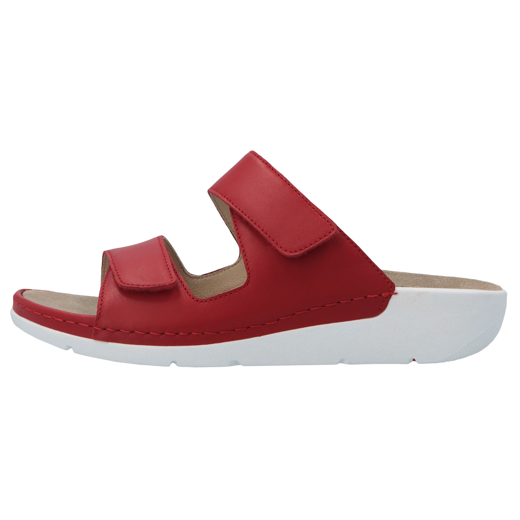 rote pantolette seitenansicht links