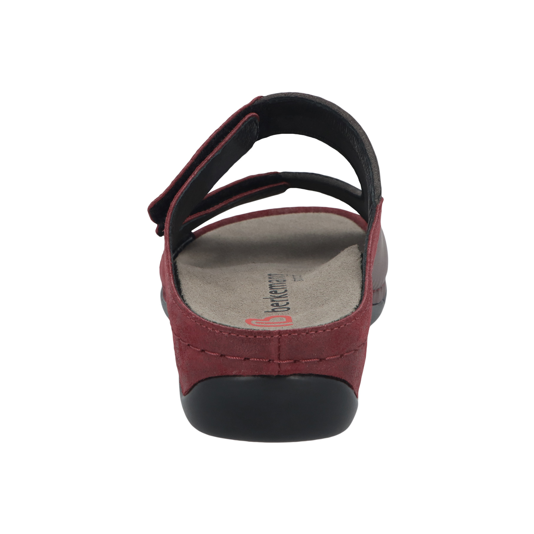 rote pantolette hinteransicht