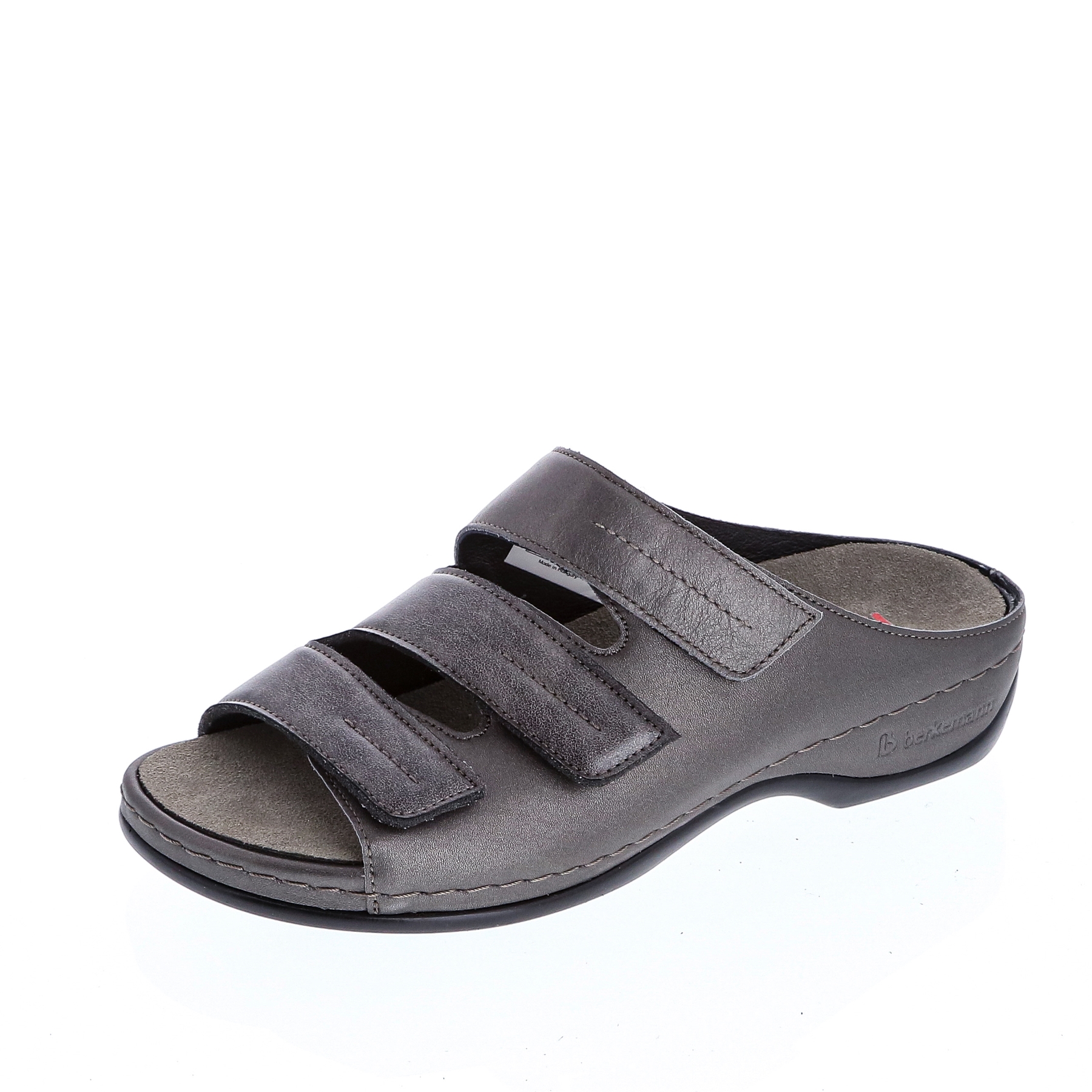 metallgrau Nappa/Stretch