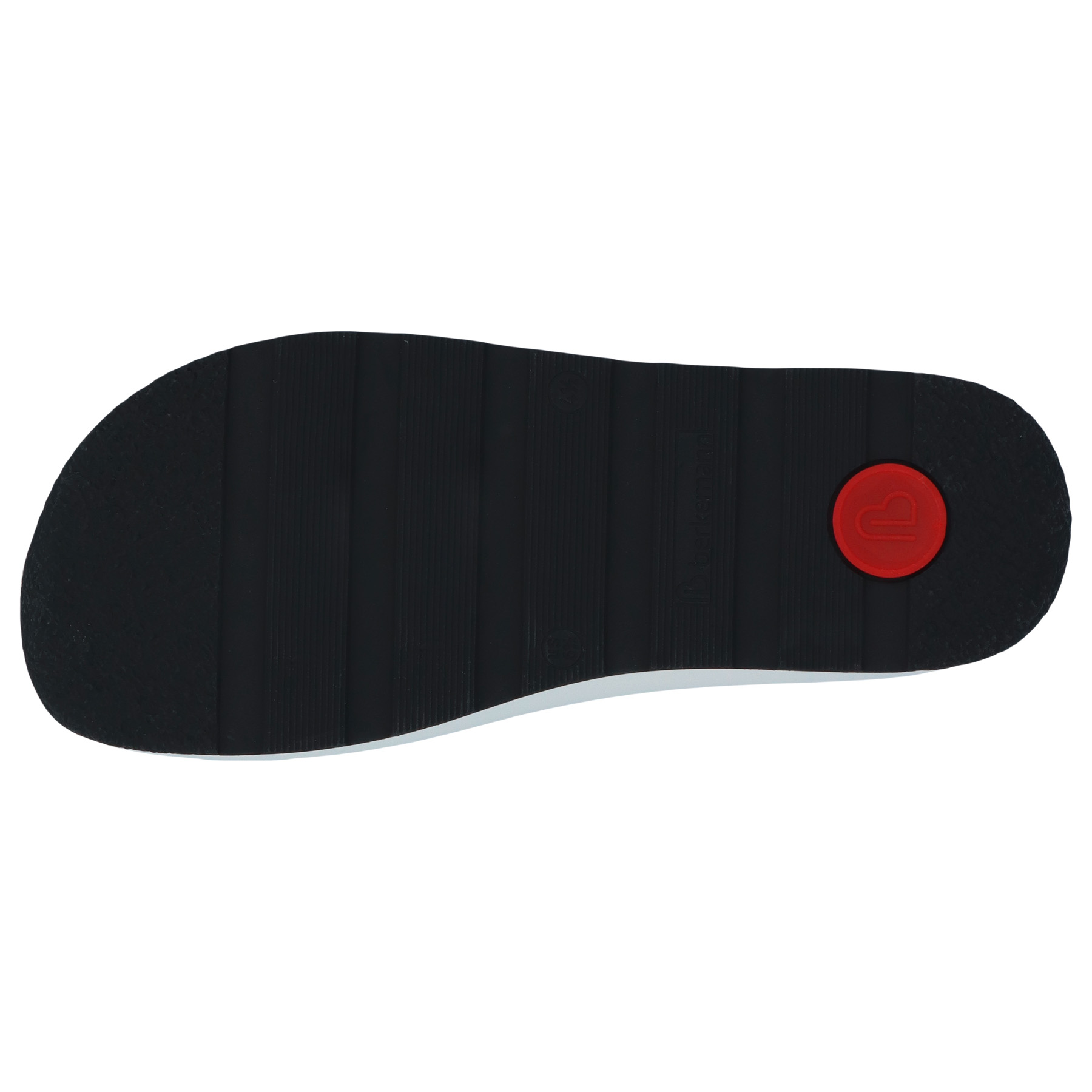 blaue clogs sohlenansicht