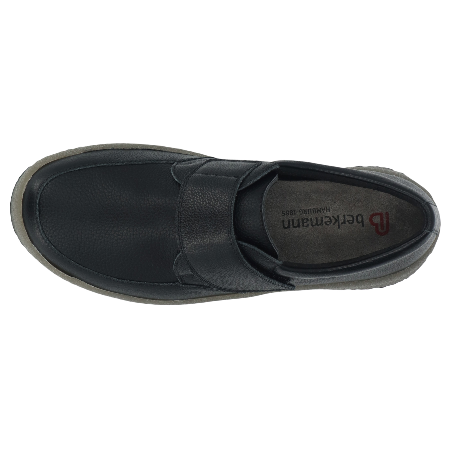 schwarze halbschuh draufsicht