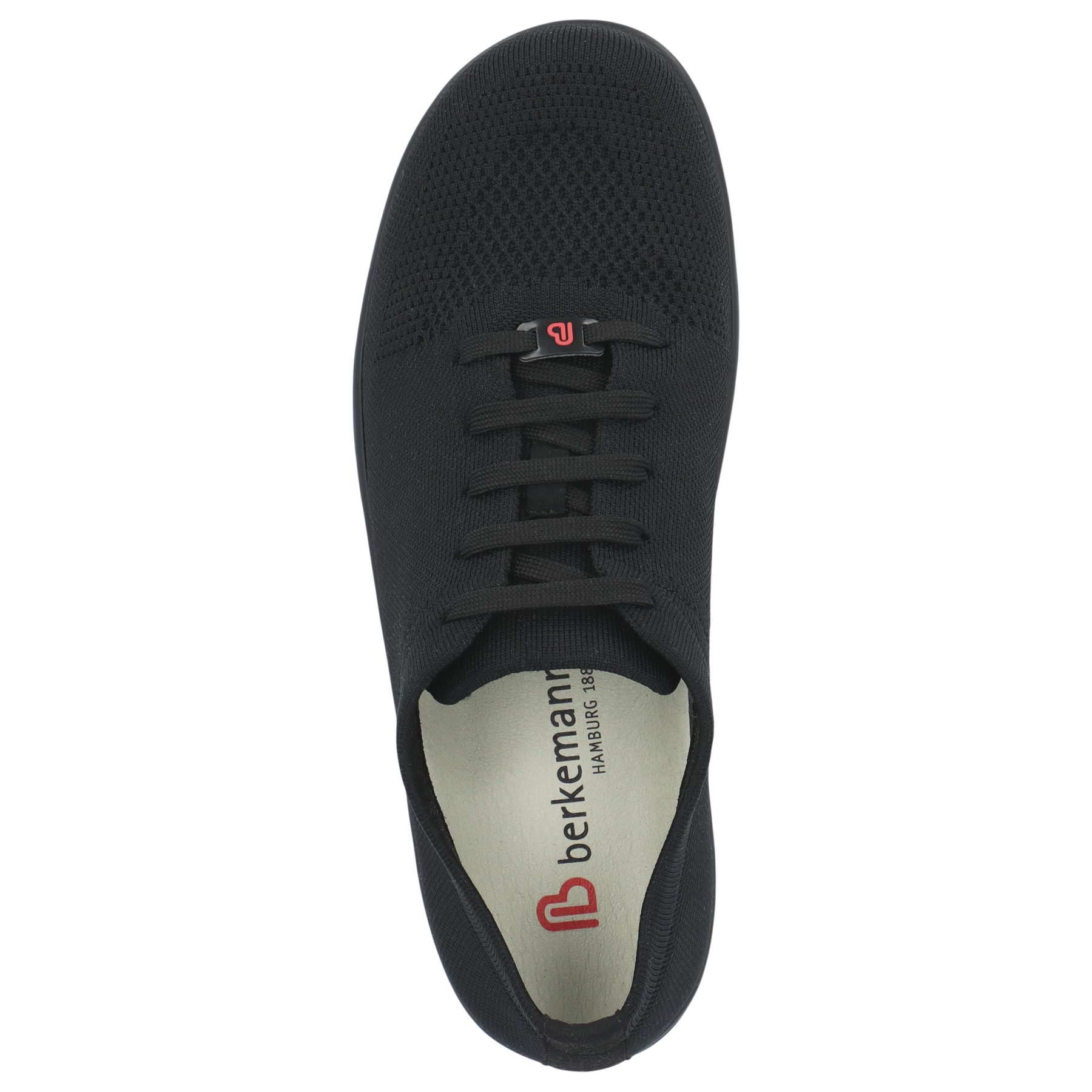 schwarze sneaker draufsicht