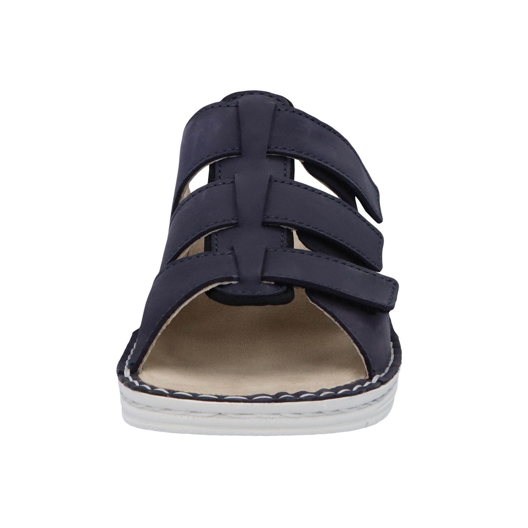 blaue pantolette vorderansicht