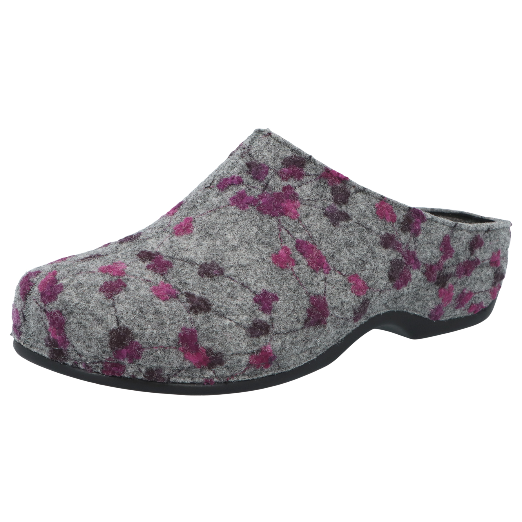 hellgrau/Tupfen Filz